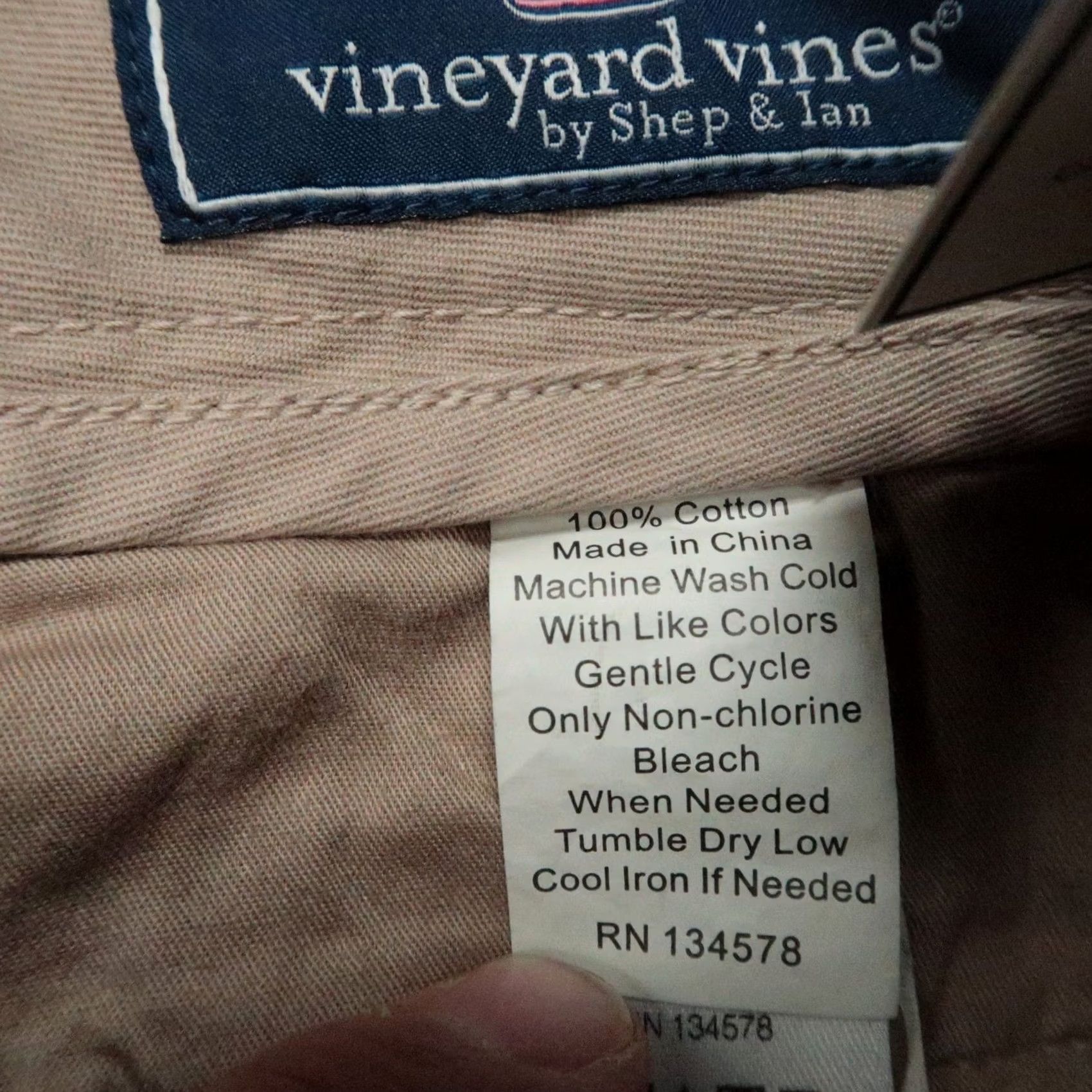 Vineyard Vines VINEYARD VINES Pants Mens 32x32 Beige Slim Chino Palmetto NWT Breaker Straight Pocket Front Zip Pant Size US 32 / EU 48 - 4 Thumbnail