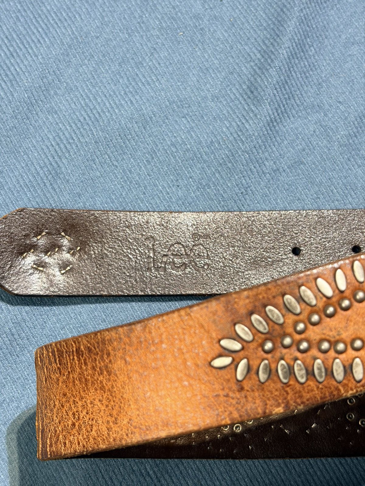 Lee 90s Lee X Kapital Kountry vtg studded leather belts Size 38 - 4 Thumbnail