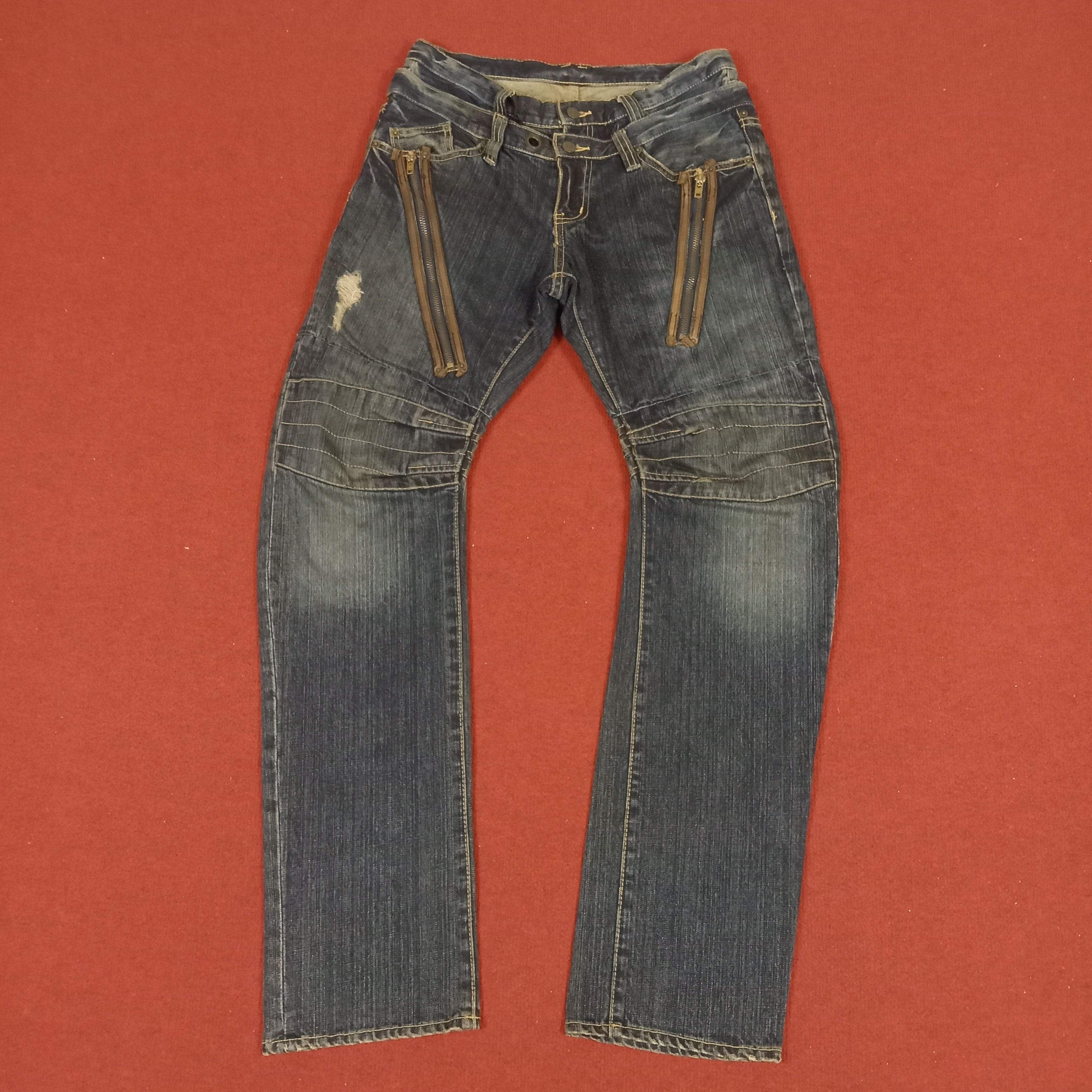 Japanese Brand × PPFM × Vintage PPFM Japanese Brand Fashion Rock Punk Style Jeans Size US 31 - 1 Thumbnail