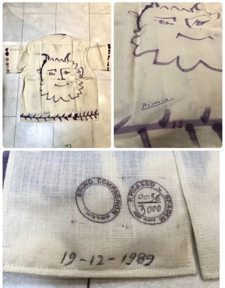 Other Pablo Picasso, Multiple Shirt, Designed by Picasso in 1955 Size US XL / EU 56 / 4 - 3 Thumbnail