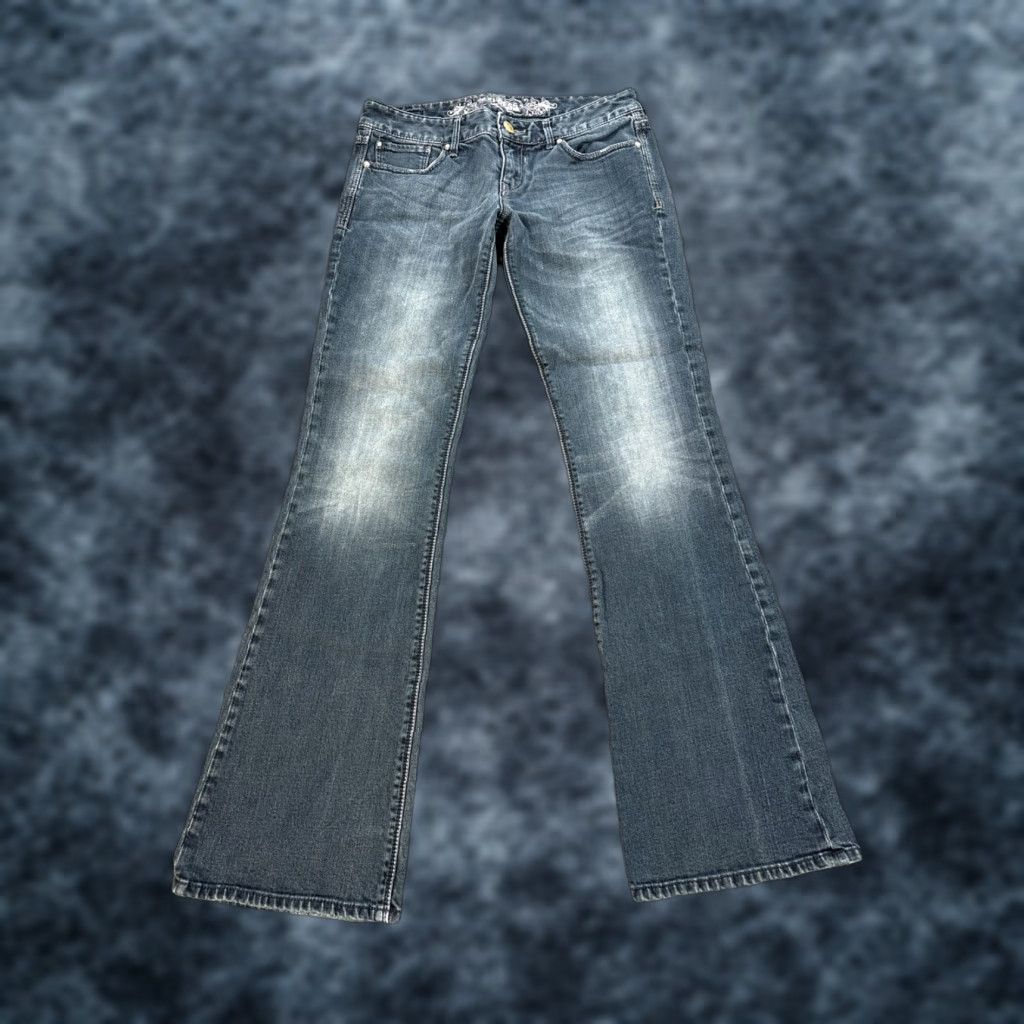 Express Express Stella Jeans Womens Boot Cut Dark Wash 30x31 4 90s City Preppy Denim Blue Size 27" / US 4 / IT 40 - 1 Thumbnail