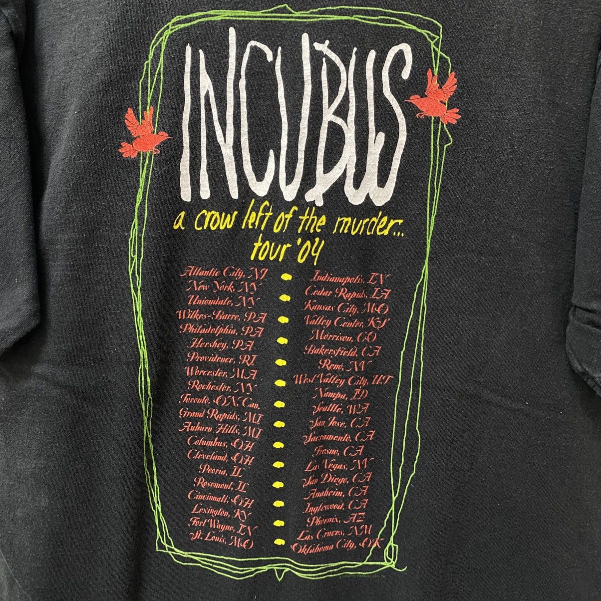 Band Tees Vintage 00s INCUBUS A Crow Left Of The Murder Tour Band Tee Size US M / EU 48-50 / 2 - 6 Thumbnail