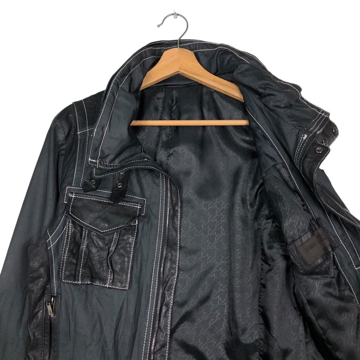 Japanese Brand 📌Cropped Biker Leather Jacket Comme Ca Du Mode Men Size US S / EU 44-46 / 1 - 13 Thumbnail
