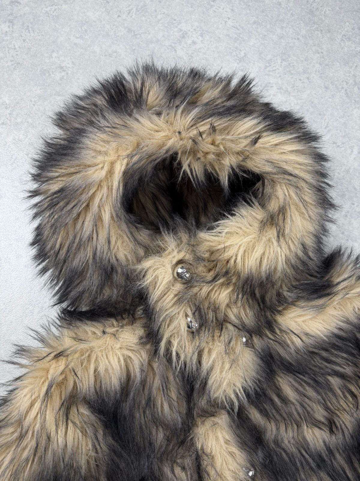 H&M × Paco Rabanne Rabanne x H&M Faux Fur Hooded Jacket Size S Size S / US 4 / IT 40 - 3 Thumbnail