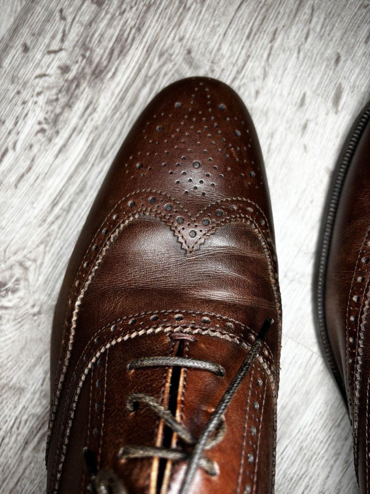 Scarosso Scarosso Brown Leather Wingtip Brogues Size EU 43 Size US 10 / EU 43 - 20 Thumbnail