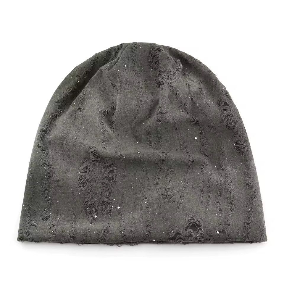 Vintage Streetwear Retro Style Holes Distressed Y2k Hat Size ONE SIZE - 2 Thumbnail
