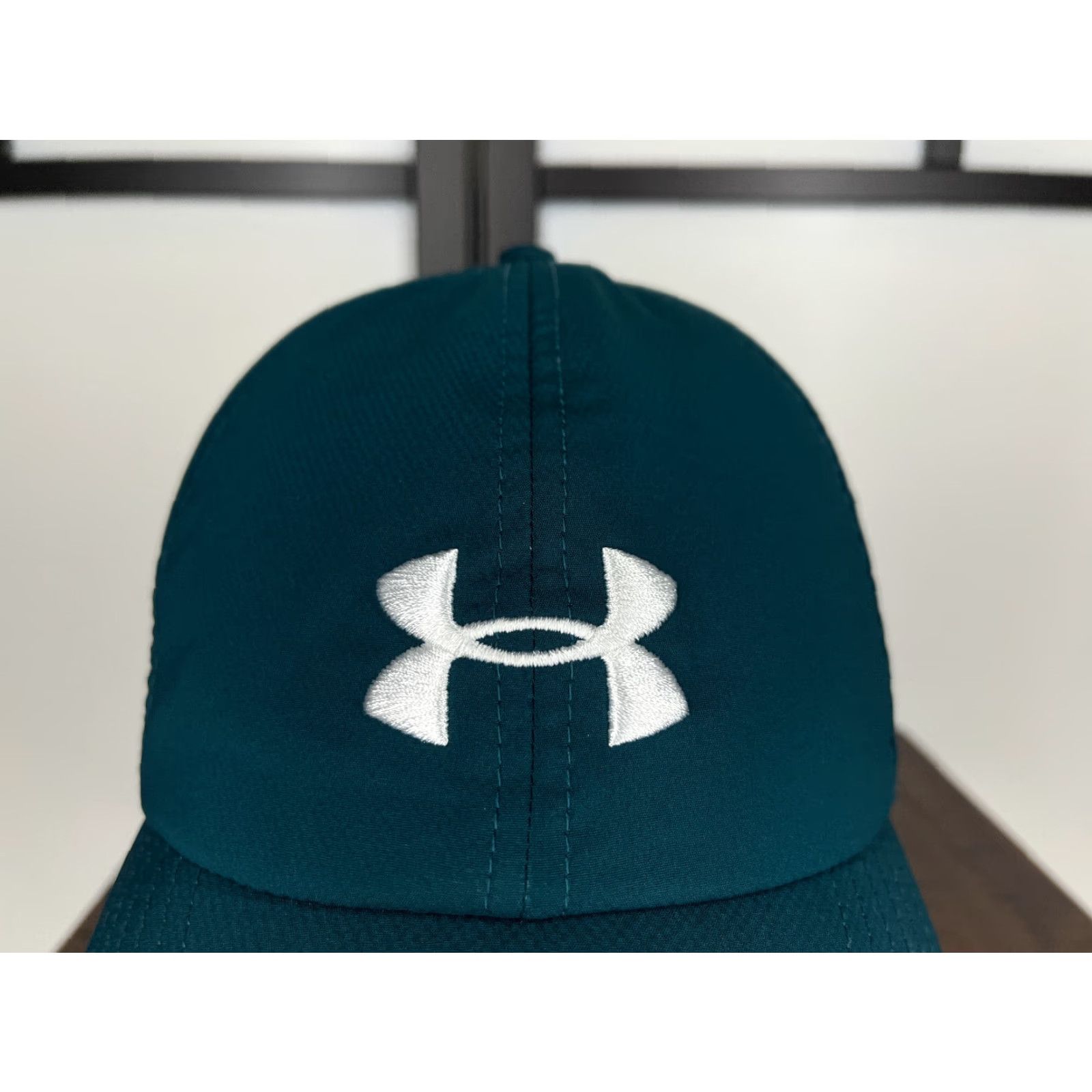 Under Armour Under Armour Hat Cap Strap Back Womens One Size Teal Polyester Spandex Blend Size ONE SIZE - 2 Thumbnail