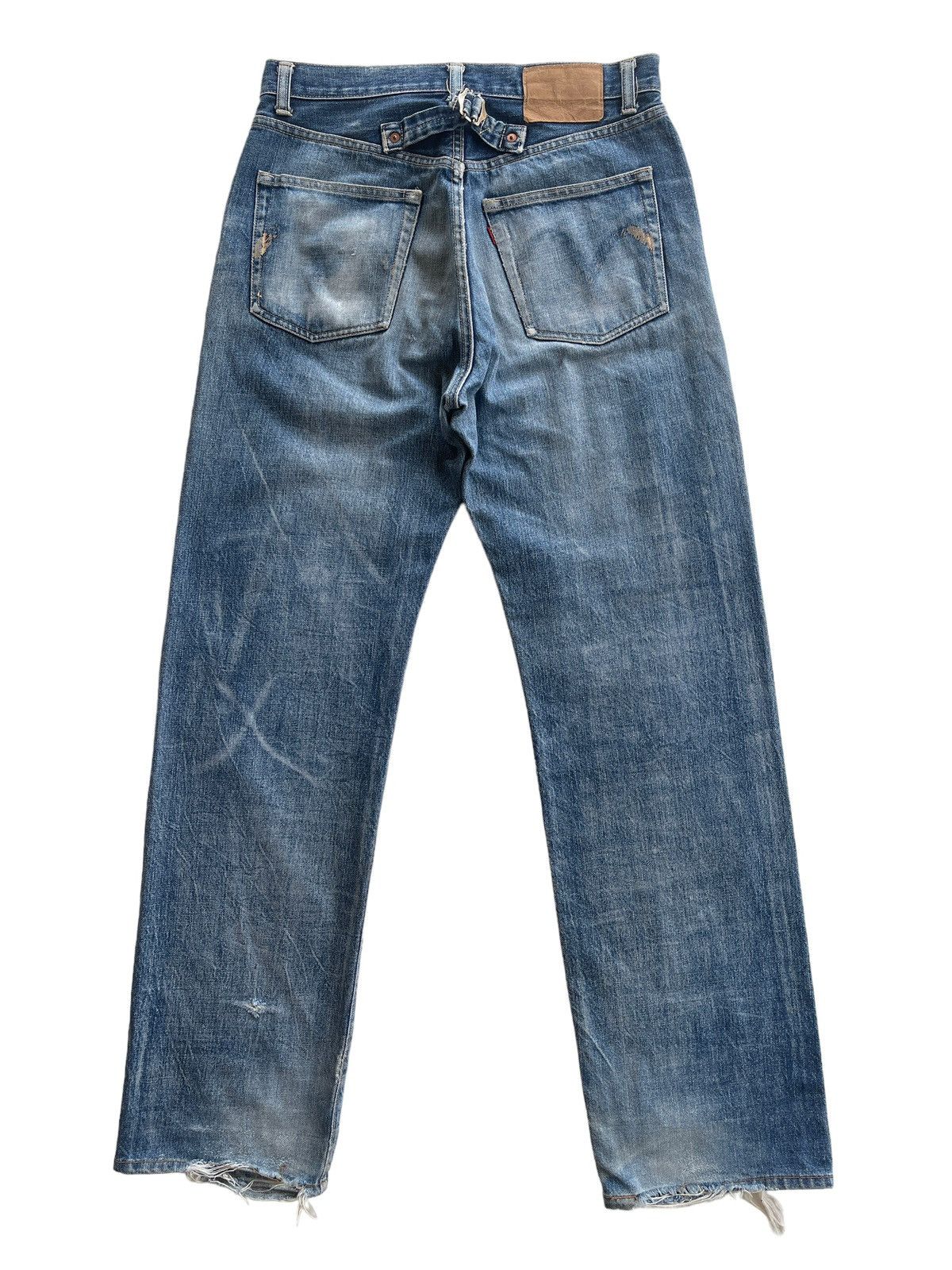 Japanese Brand Vintage Japanese Distressed Buckleback Selvedge Jeans Size US 30 / EU 46 - 2 Thumbnail