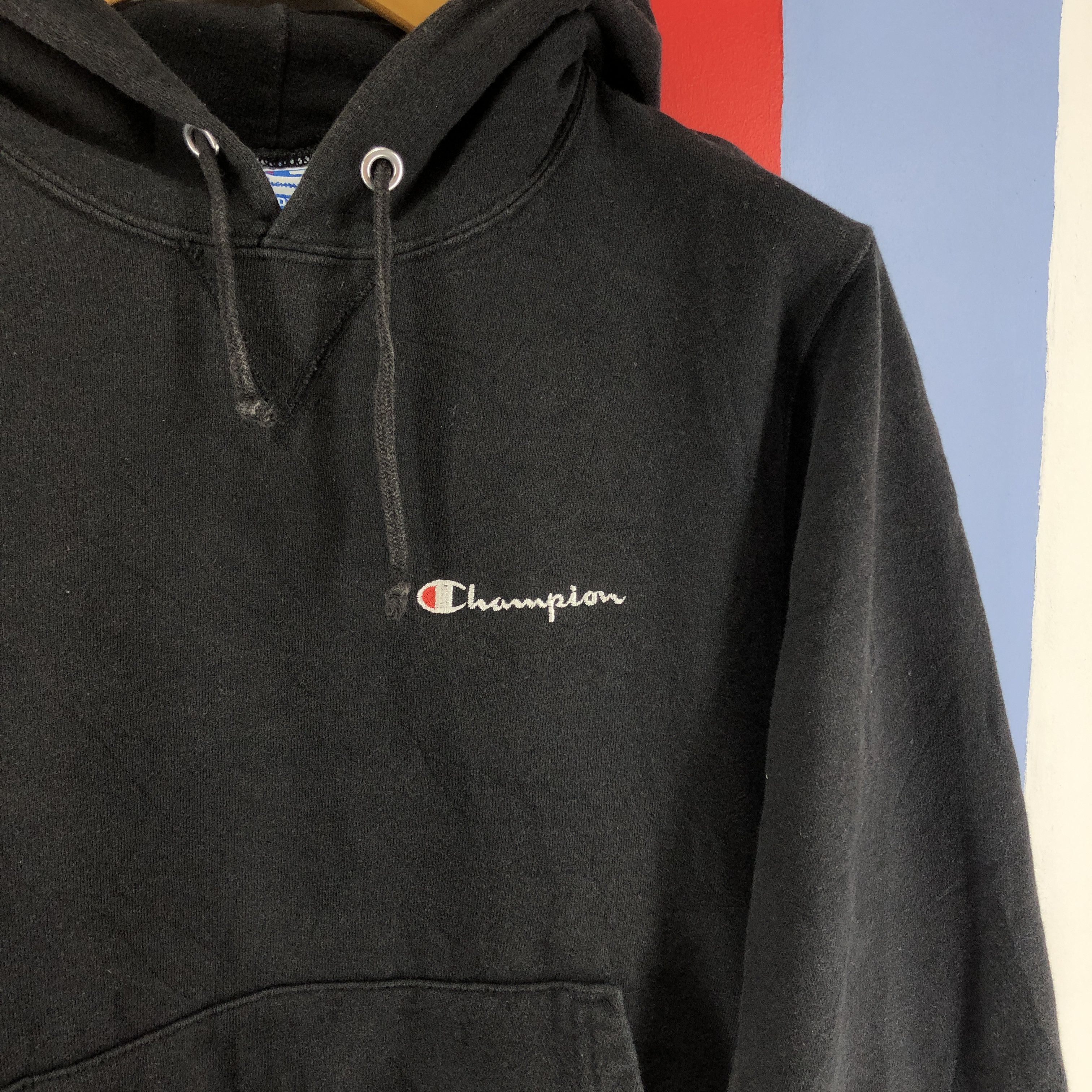 Champion 90s Vintage CHAMPION Hoodie Pullover #0758/D Size US S / EU 44-46 / 1 - 3 Thumbnail