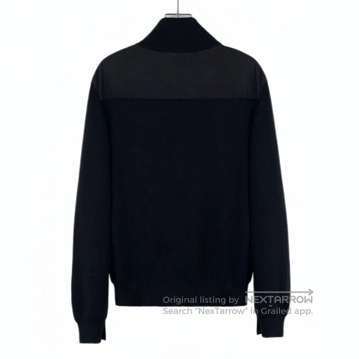 Prada Prada Black Wool Stand Collar Zip Jacket. Size US S / EU 44-46 / 1 - 2 Thumbnail