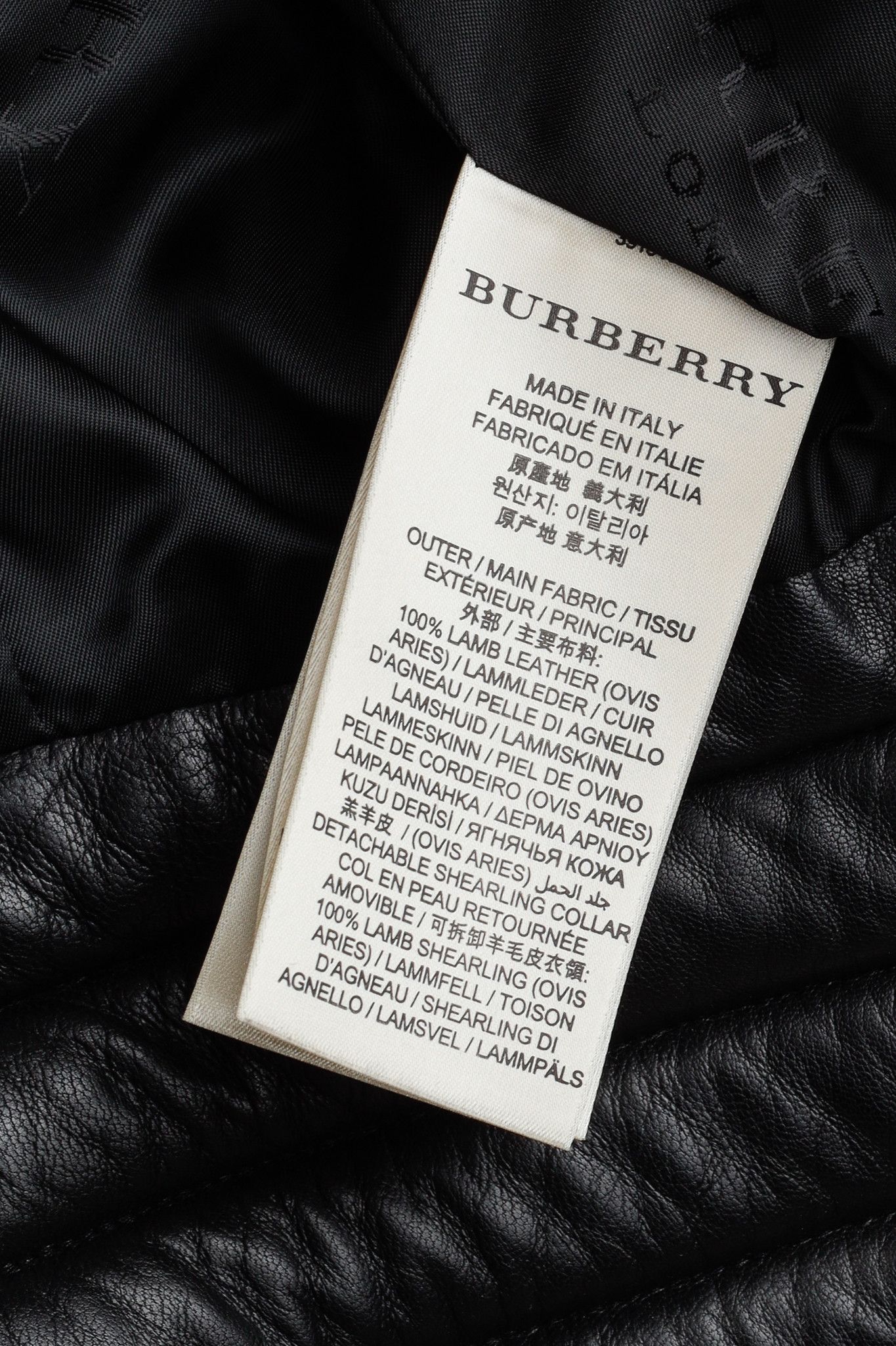 Burberry Burberry Oatshire Shearling Quilted Leather Moto Jacket Size S / US 4 / IT 40 - 10 Thumbnail