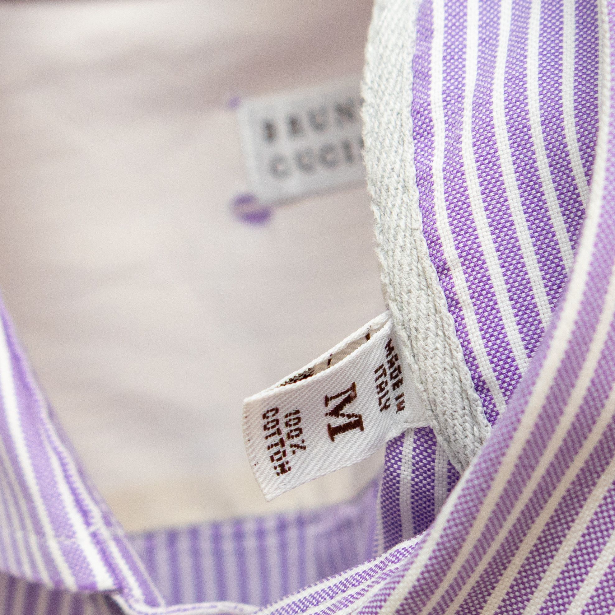 Brunello Cucinelli Brunello Cucinelli Maroon Violet Cotton Button Down Shirt Size US M / EU 48-50 / 2 - 4 Thumbnail