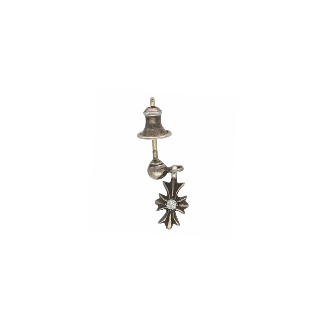 Chrome Hearts CHROME HEARTS TINY E DIAMOND EARRING Size ONE SIZE - 2 Thumbnail