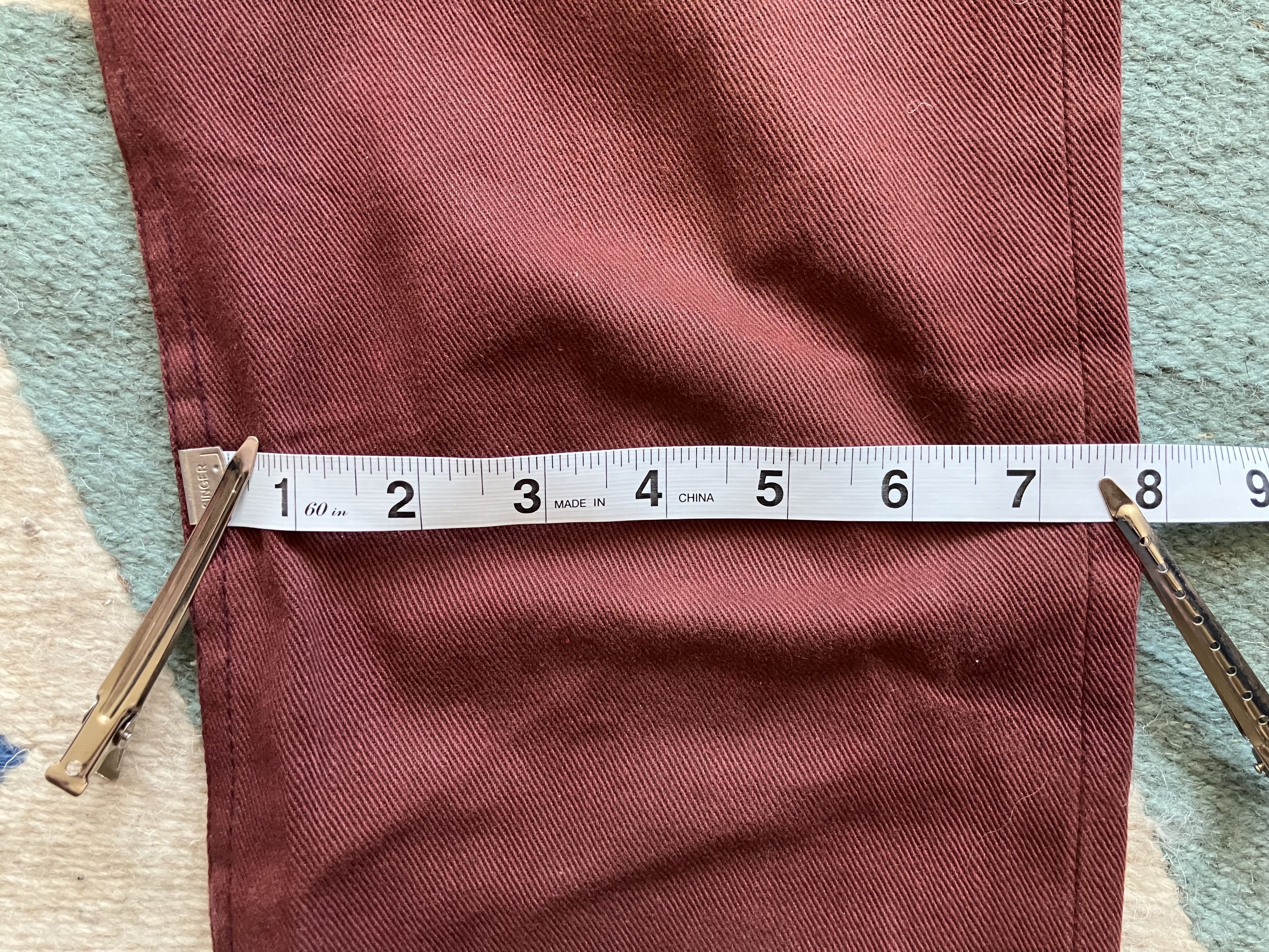 Naked & Famous Naked and Famous Weird Guy - Pomegranate x Brown Selvedge Size US 30 / EU 46 - 5 Thumbnail