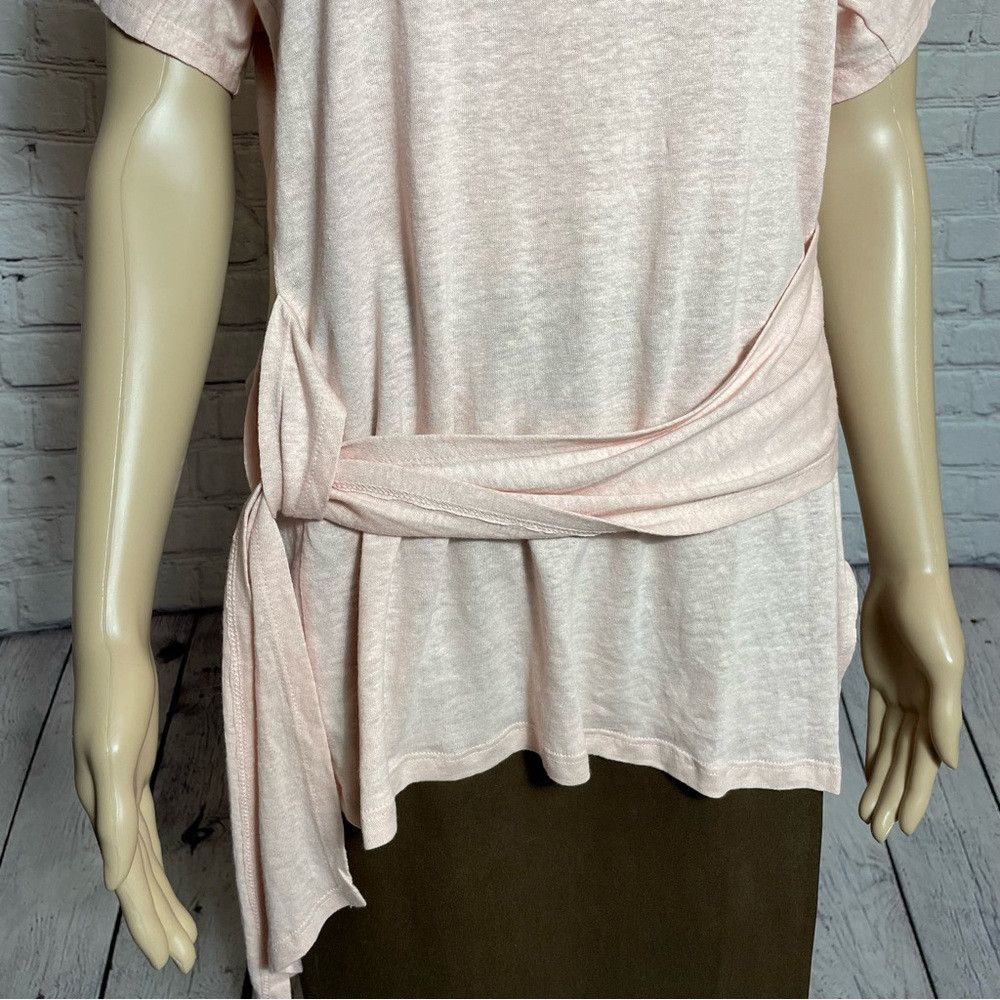 Bcbgmaxazria NWT New $98 BCBGMAXAZRIA Pink Linen Dolman Sleeve Top Size Size XXS / US 00 / IT 34 - 4 Thumbnail