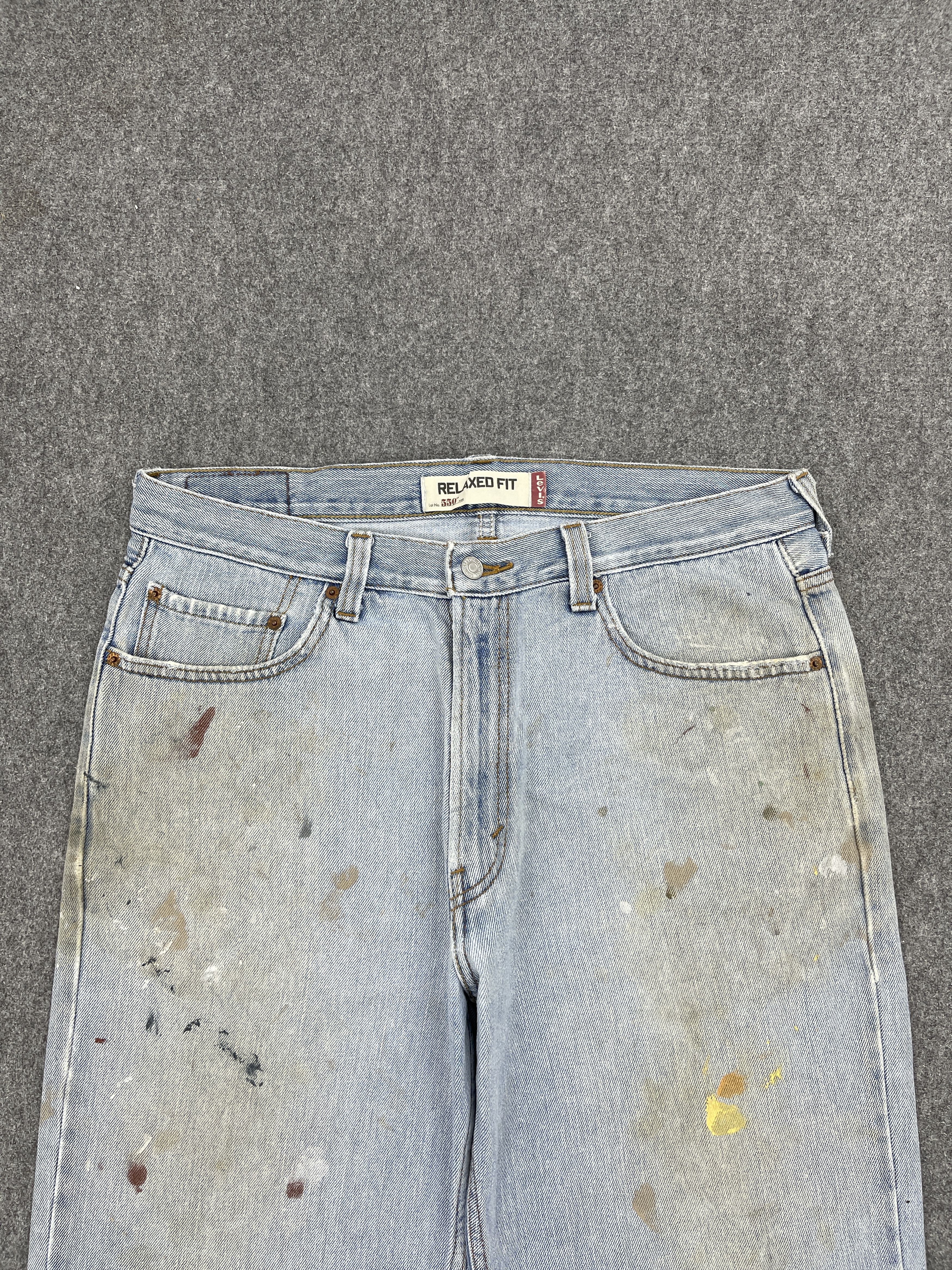 Levi's Vintage Dirty Levis 505 Light Washed Jeans DP2572 Size US 35 - 2 Thumbnail