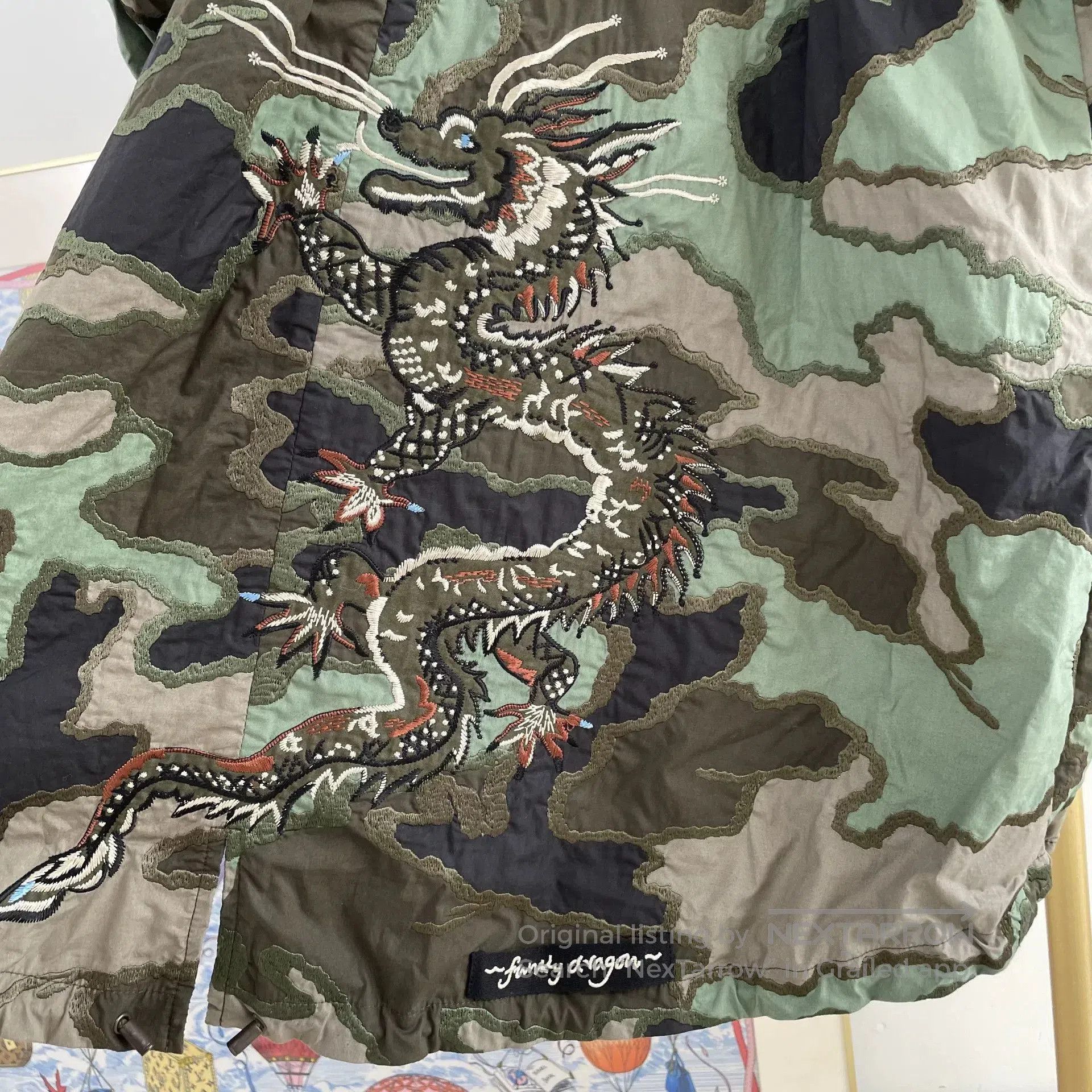 Valentino Valentino Camouflage Embroidered Coat. Size US L / EU 52-54 / 3 - 3 Thumbnail