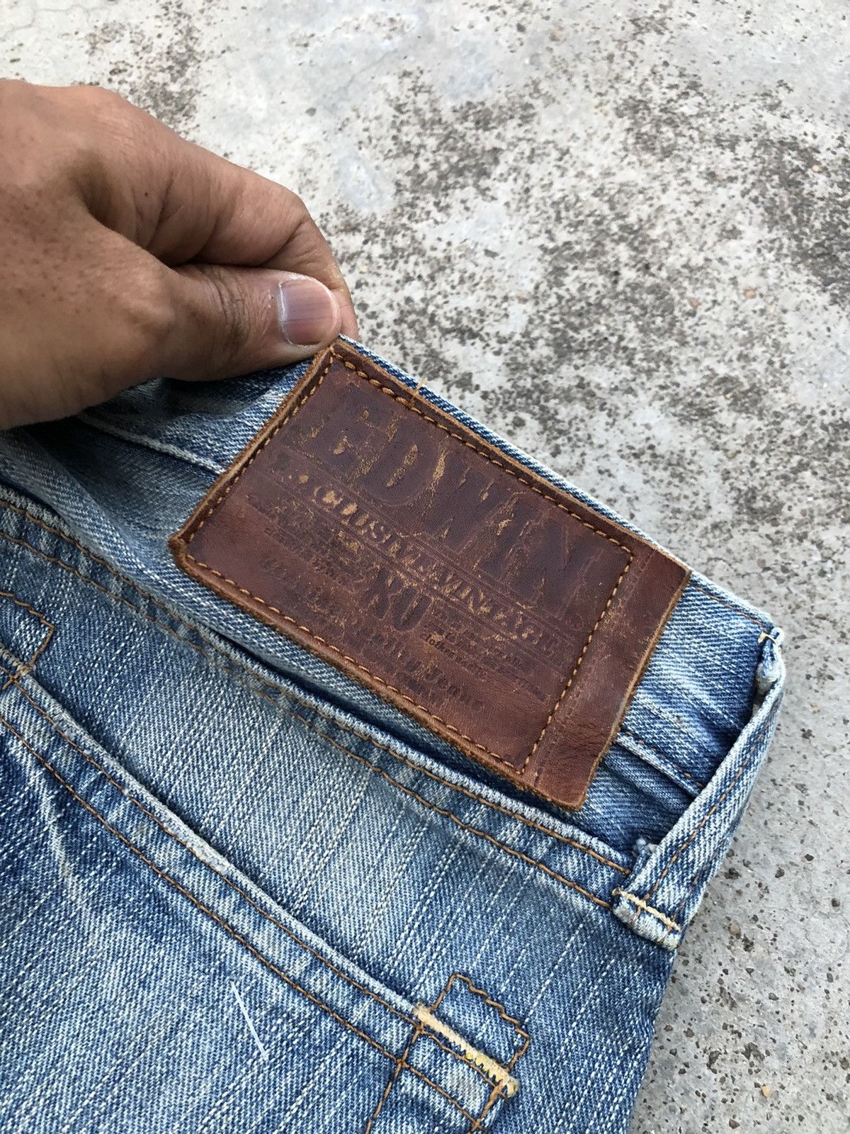 Edwin × Japanese Brand EDWIN PATCHWORK DISTRESSED DENIM Size US 30 / EU 46 - 7 Thumbnail