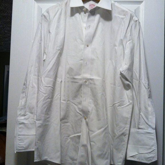 Brooks Brothers BROOKS BROTHERS MENS COTTON DRESS SHIRT FRENCH CUFFS 16.5-32 Size US L / EU 52-54 / 3 - 4 Thumbnail