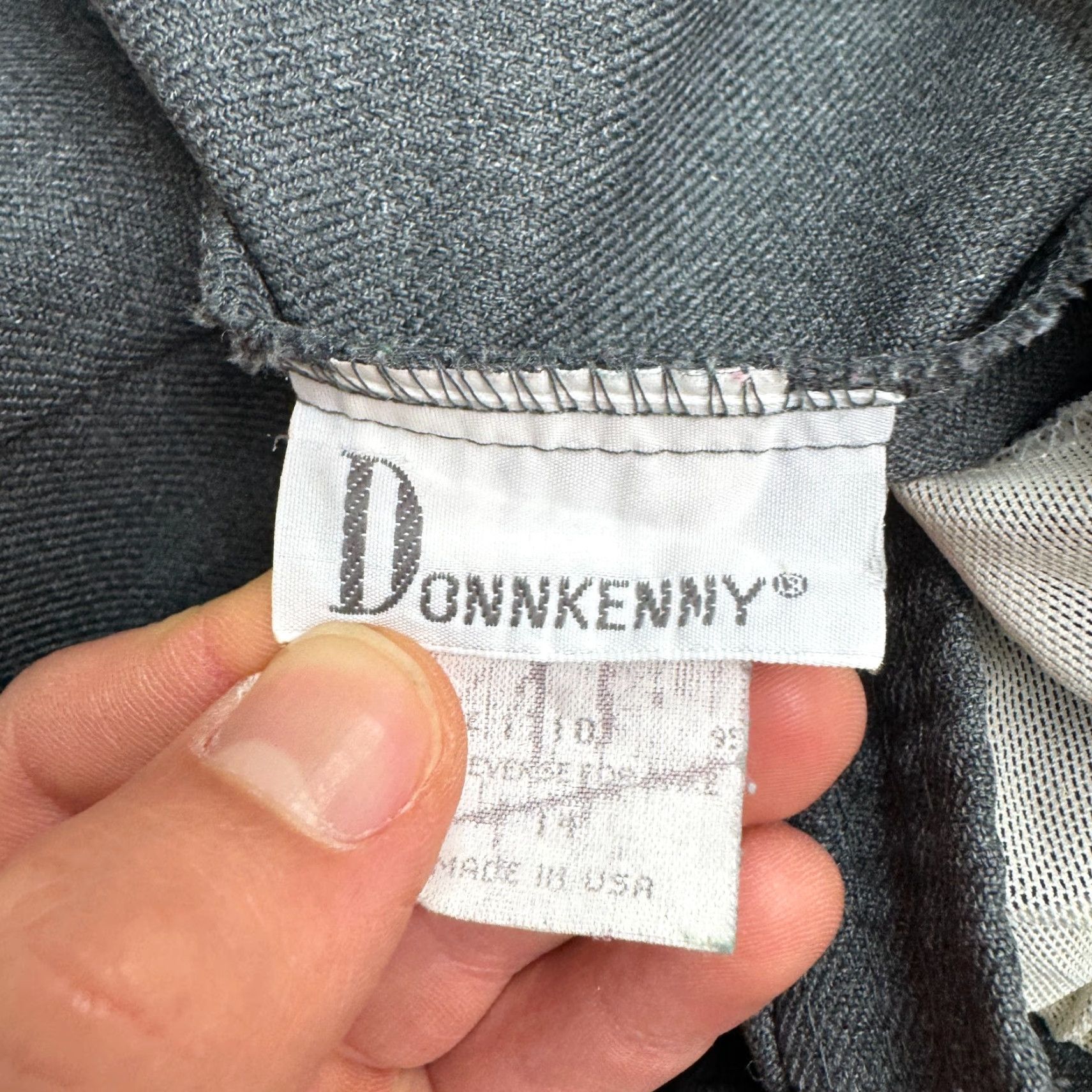 Vintage VINTAGE Donnkenny Pants 14 Gray 90's Straight Leg Pull On Womens Size 36" / US 14 / IT 50 - 4 Thumbnail