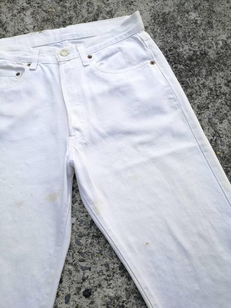 Levi's × Levi's Vintage Clothing × Vintage Levi's Strauss 532 Fly Button White Pants Size US 29 - 6 Thumbnail
