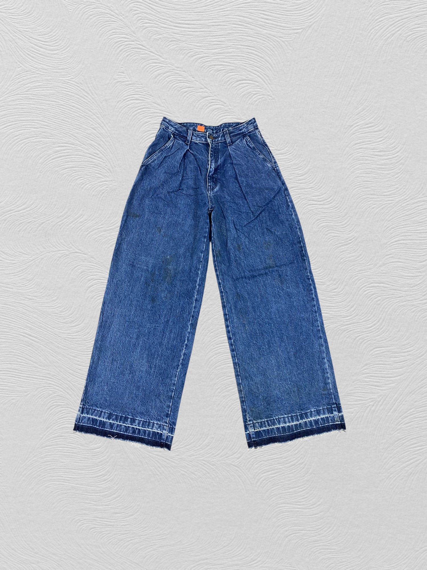 Japanese Brand Dark Blue GU Baggy Jeans 26x29 Denim- JN3881 Size 38" / US 16 / IT 52 - 1 Thumbnail