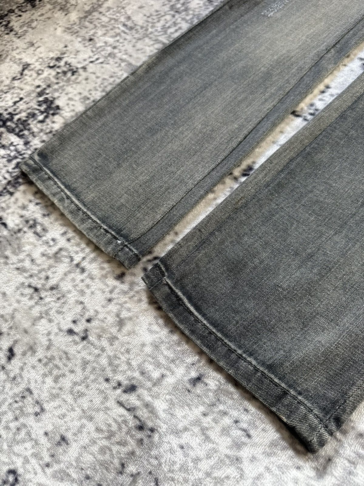 Japanese Brand ✝️ Embroidered Gothic Cross Gray Wash Jeans Pepe Brand Size US 32 / EU 48 - 21 Thumbnail