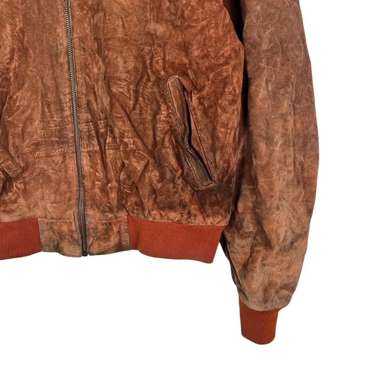 Vintage Vintage Eriksons Paris Motorcycle Suede Leather Jacket Size US L / EU 52-54 / 3 - 6 Thumbnail