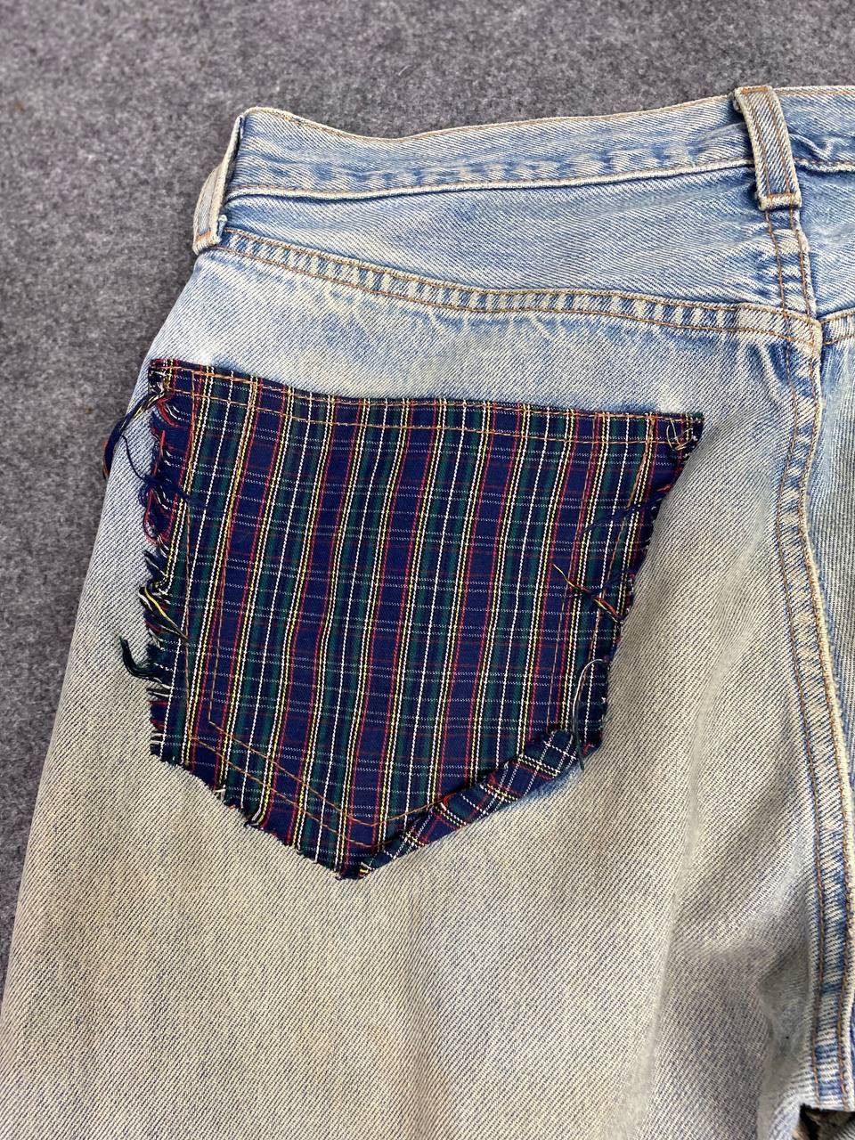 Levi's vintage levis 501 custom distressed denim nice design Size 32" / US 10 / IT 46 - 5 Thumbnail