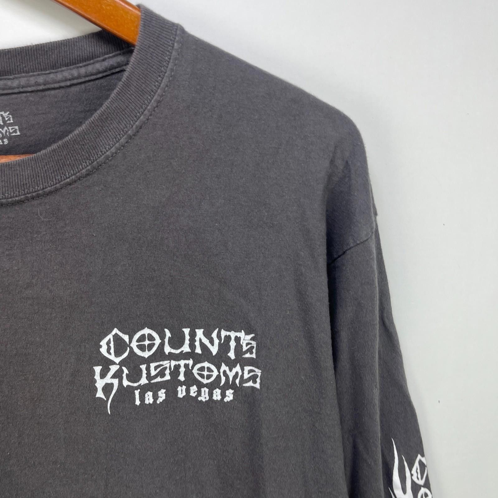Vintage Vintage Count Choppers Kustoms Cross Long Sleeve Shirt Size US XL / EU 56 / 4 - 5 Thumbnail