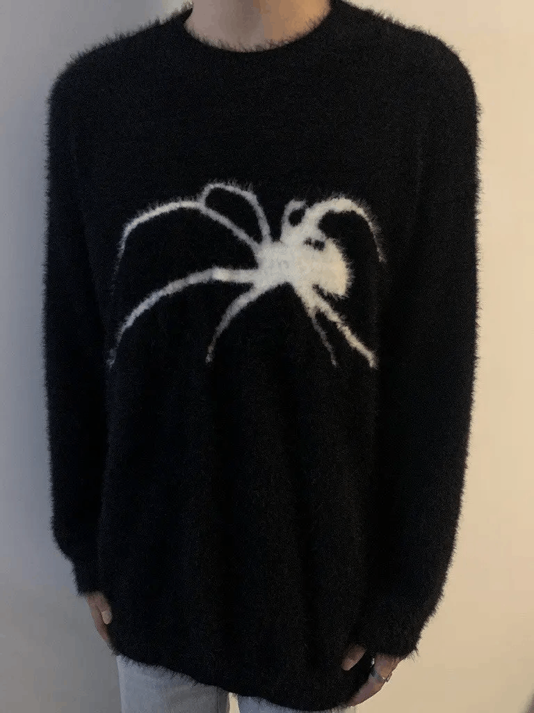 Japanese Brand × Vintage Retro punk super soft spider premium mohair sweater jumper Size US L / EU 52-54 / 3 - 2 Thumbnail
