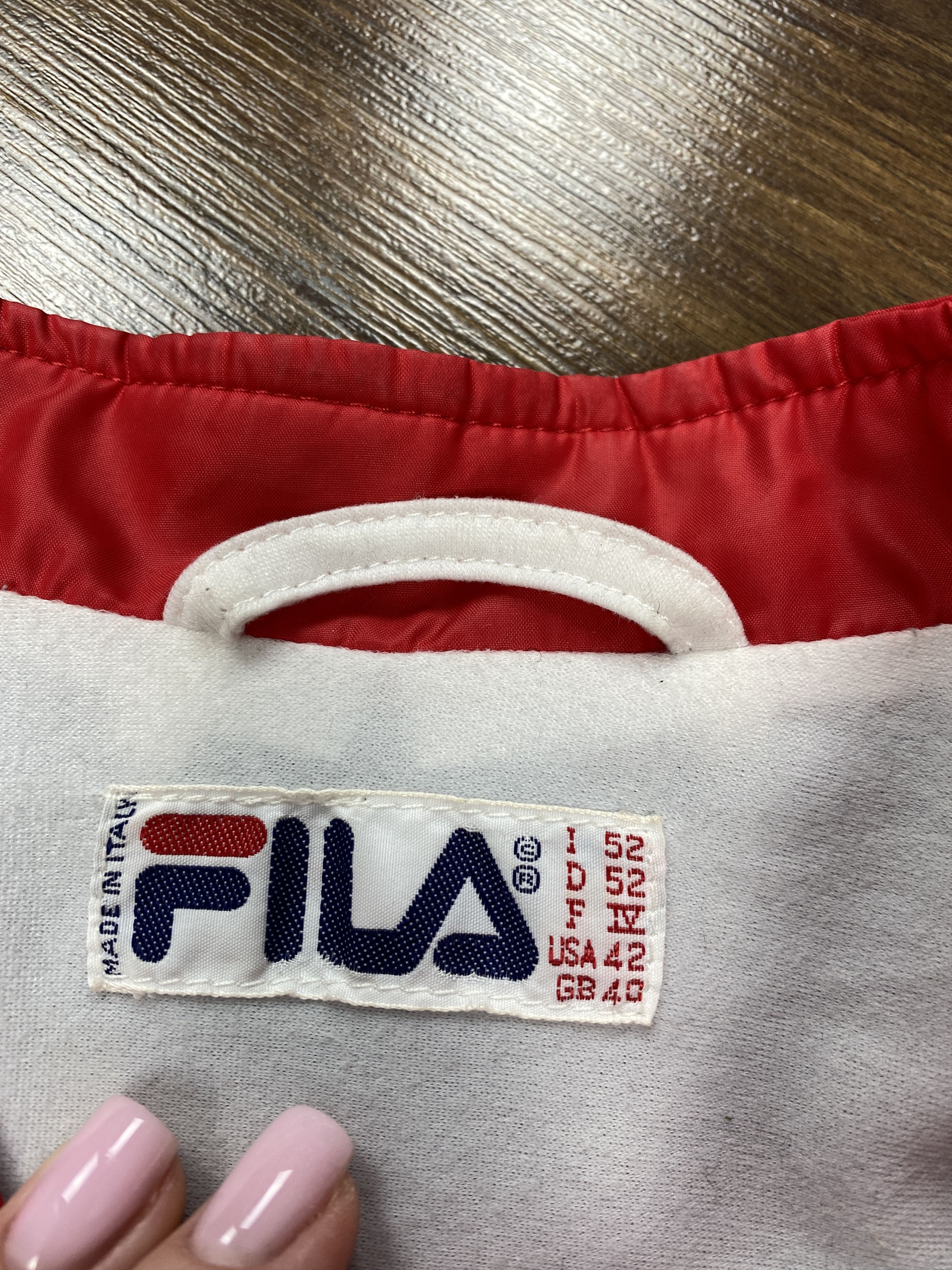 Fila Fila White Line vintage nylon track top jacket y2k Size US L / EU 52-54 / 3 - 4 Thumbnail
