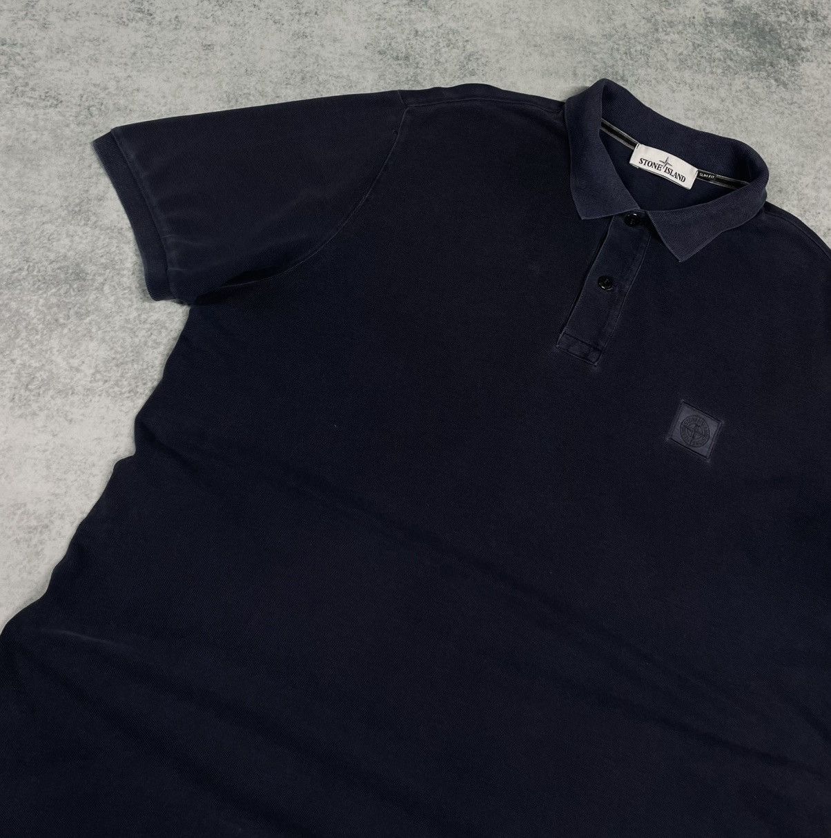 Stone Island Stone Island Patch Program Slim Fit Men’s Polo T-Shirt Dyed Size US XXL / EU 58 / 5 - 4 Thumbnail