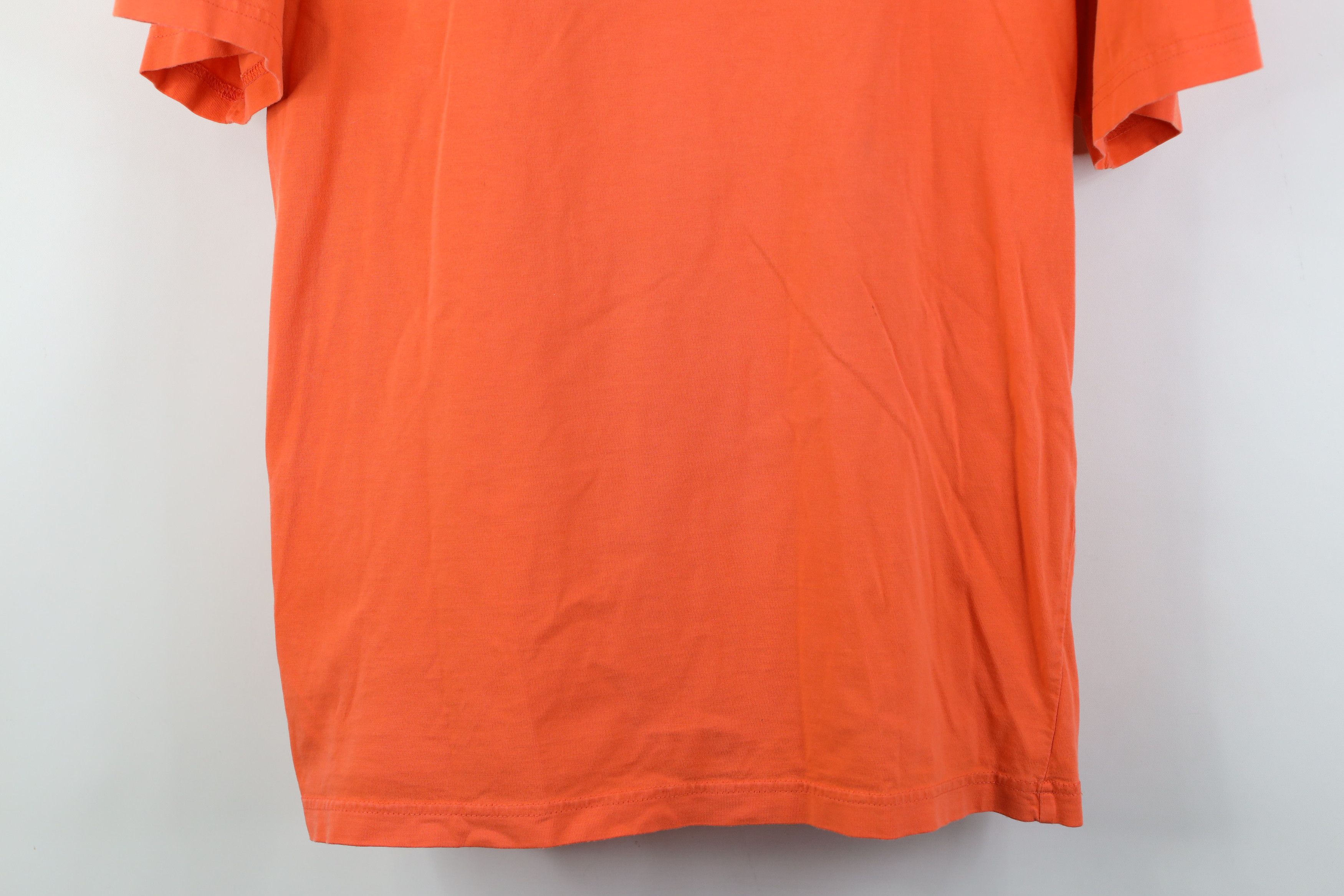 Reebok Vintage 90s Reebok Faded Spell Out T-Shirt Orange Cotton Size US L / EU 52-54 / 3 - 3 Thumbnail