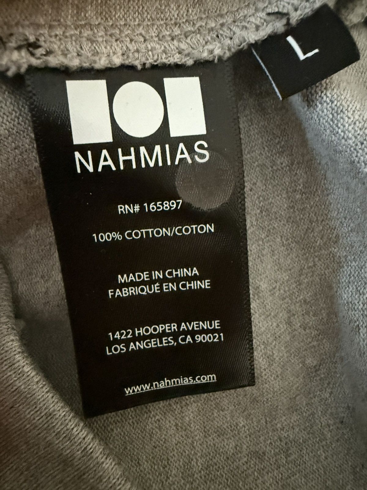 Nahmias ****RARE NAHMIAS GREY HOODIE Size US L / EU 52-54 / 3 - 4 Thumbnail