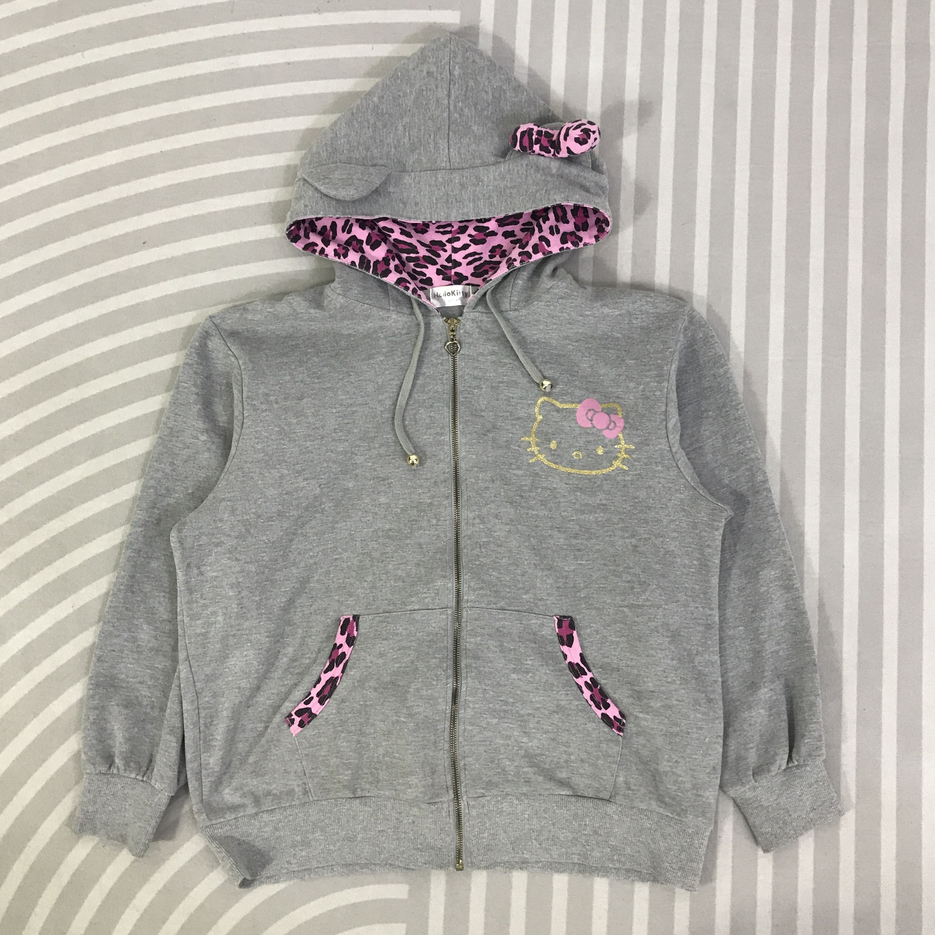 Japanese Brand Vintage Hello Kitty Hoodies K127B2 Size L / US 10 / IT 46 - 3 Thumbnail