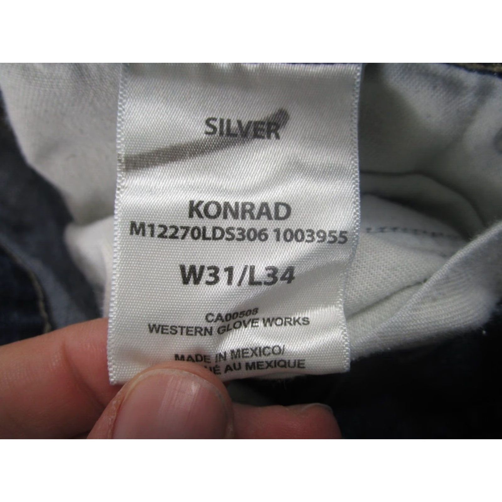 Silver Jeans Co. VINTAGE Silver Jeans Mens Straight Jeans 31x34 Size US 31 - 5 Thumbnail