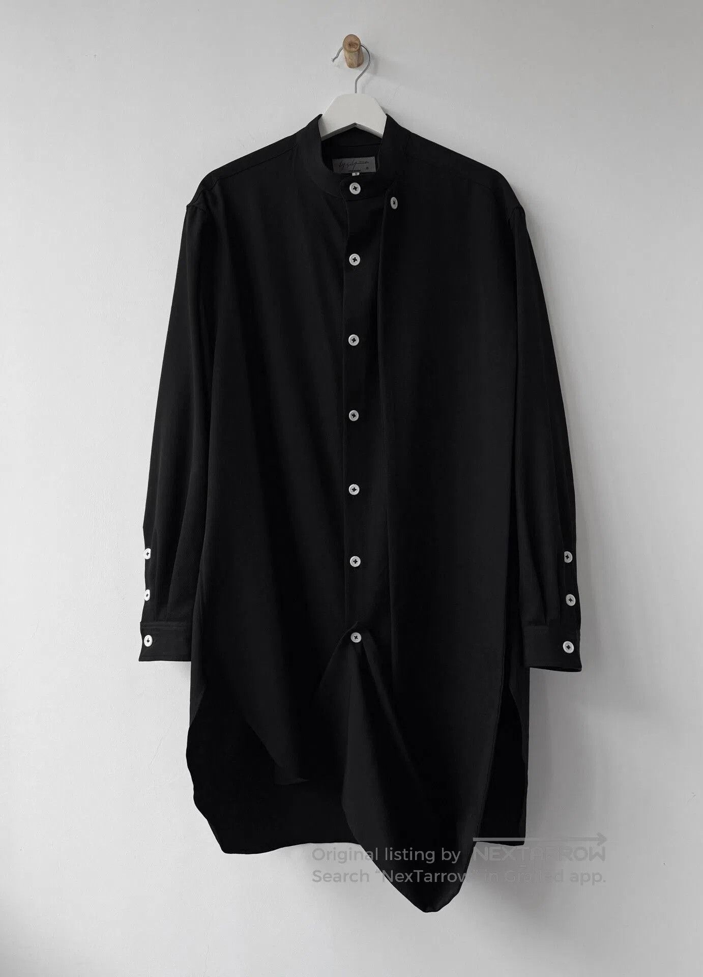 Yohji Yamamoto Yohji Yamamoto Black Long Sleeve Shirt. Size US L / EU 52-54 / 3 - 2 Thumbnail