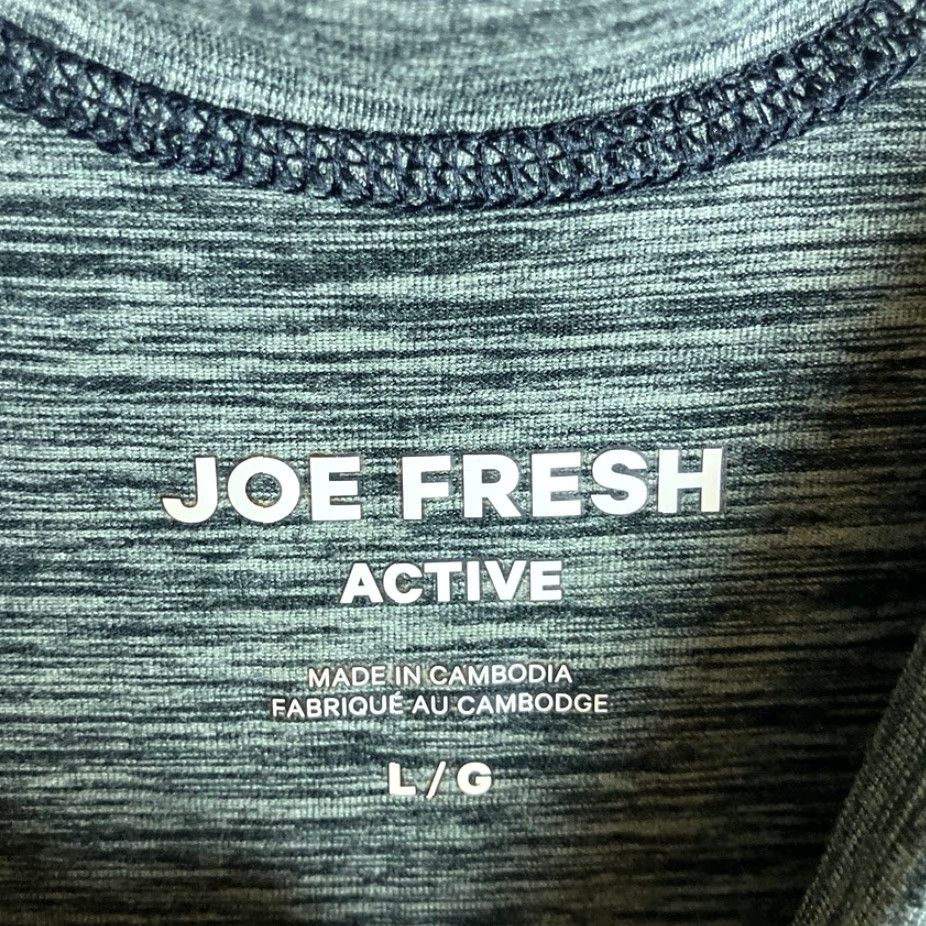 Vintage Joe Fresh Jumpsuit Women Heathered Gray Tie Waist Active Stretch L Large Size 36" / US 14 / IT 50 - 6 Thumbnail