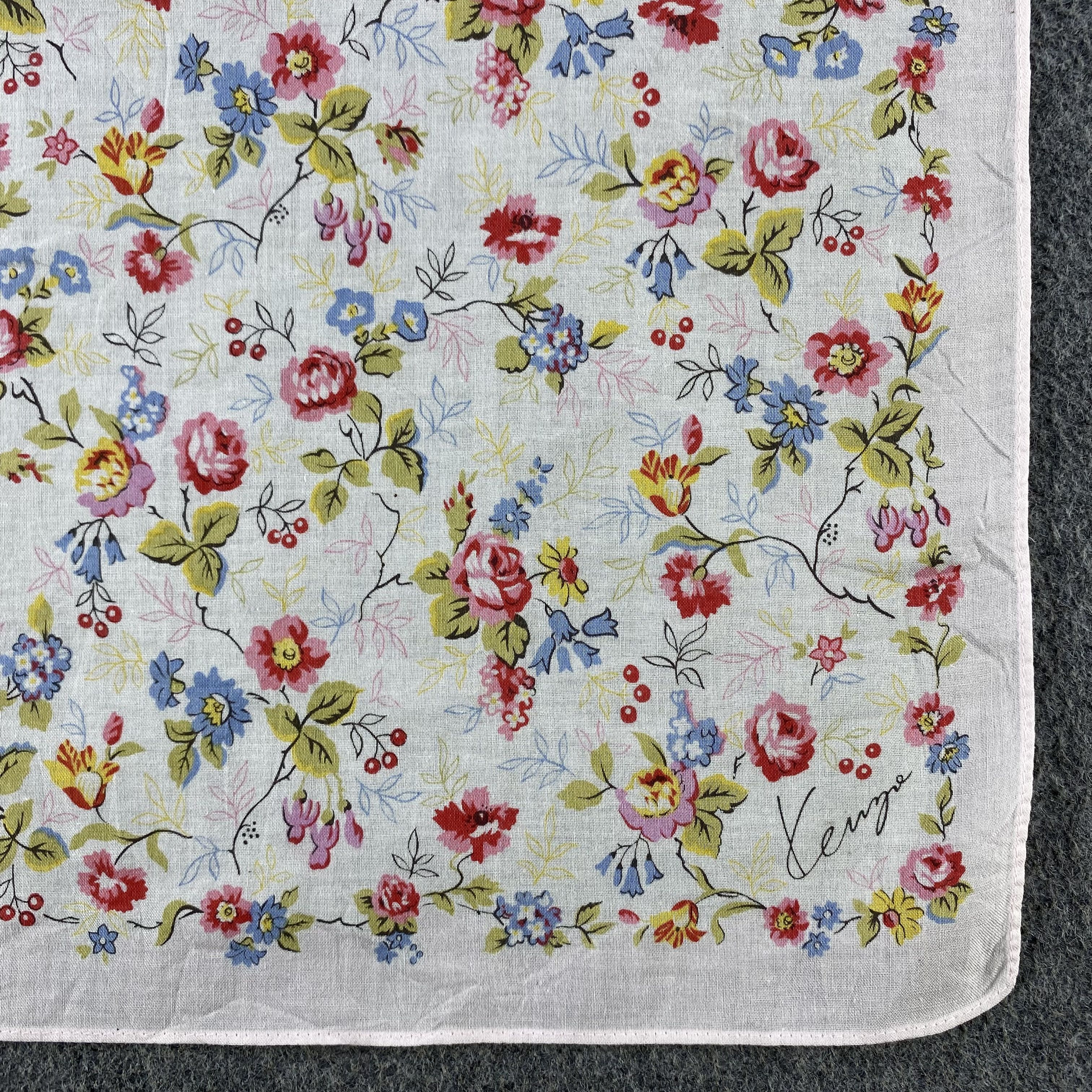 Kenzo × Vintage Kenzo Handkerchief/Neckerchief/Bandana HC780 Size ONE SIZE - 3 Thumbnail