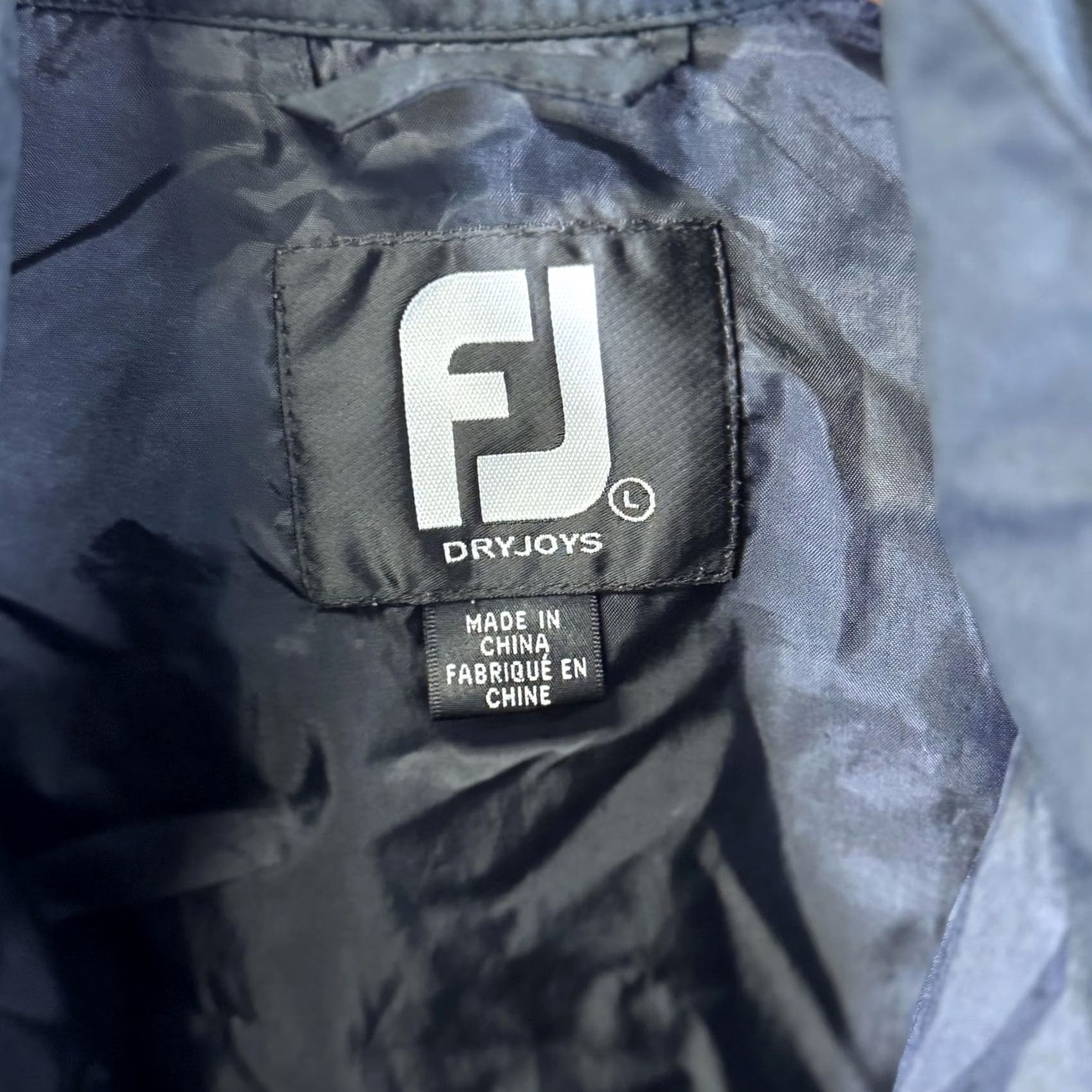 Footjoy FootJoy Jacket Mens L Black DryJoys Waterproof Golf Rain Full Zip Storm Flap Windbreaker/Activewear Mens Size US L / EU 52-54 / 3 - 6 Thumbnail