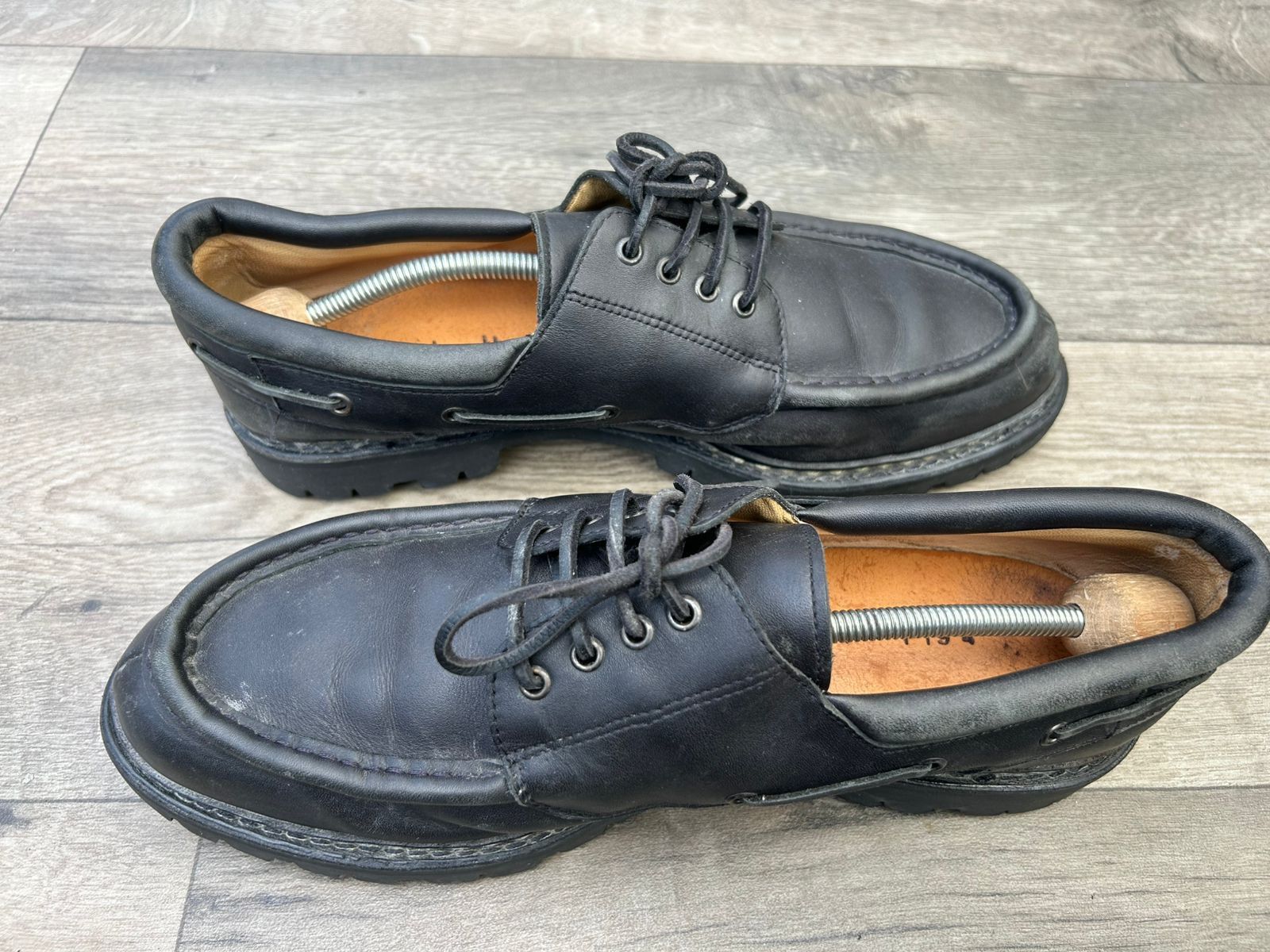 Paraboot Paraboot Chimey/Jannu Derby Black Leather shoes Sz 11 UK Size US 12 / EU 45 - 5 Thumbnail