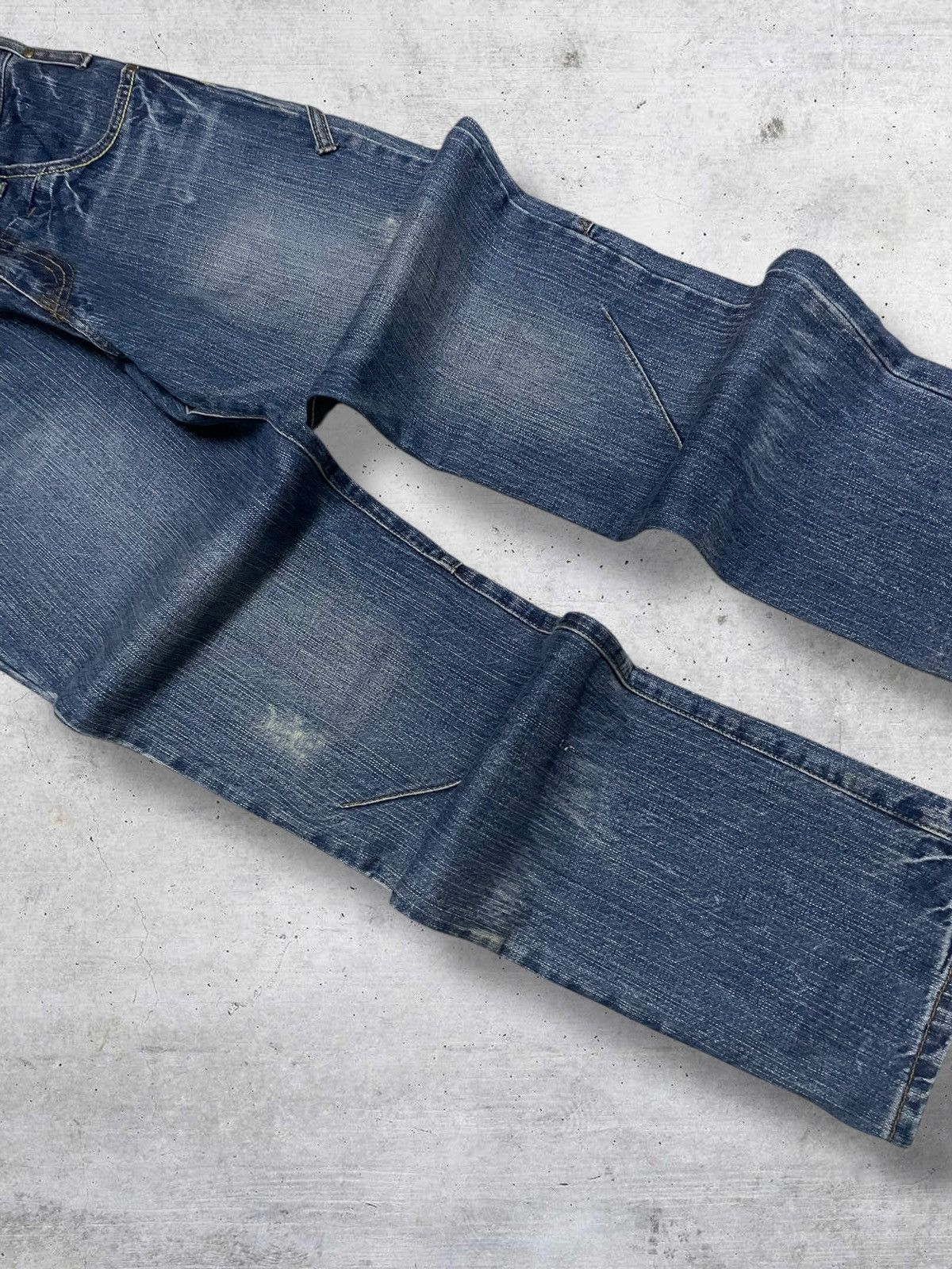 Japanese Brand VINTAGE WAVELIST JAPAN DESIGNER 90S DISTRESSED STREET DENIM Size US 27 - 6 Thumbnail