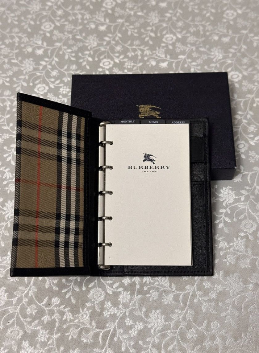 Burberry × Vintage 00’s Burberry London Nova-Check Gabardine Notebook Size ONE SIZE - 5 Thumbnail