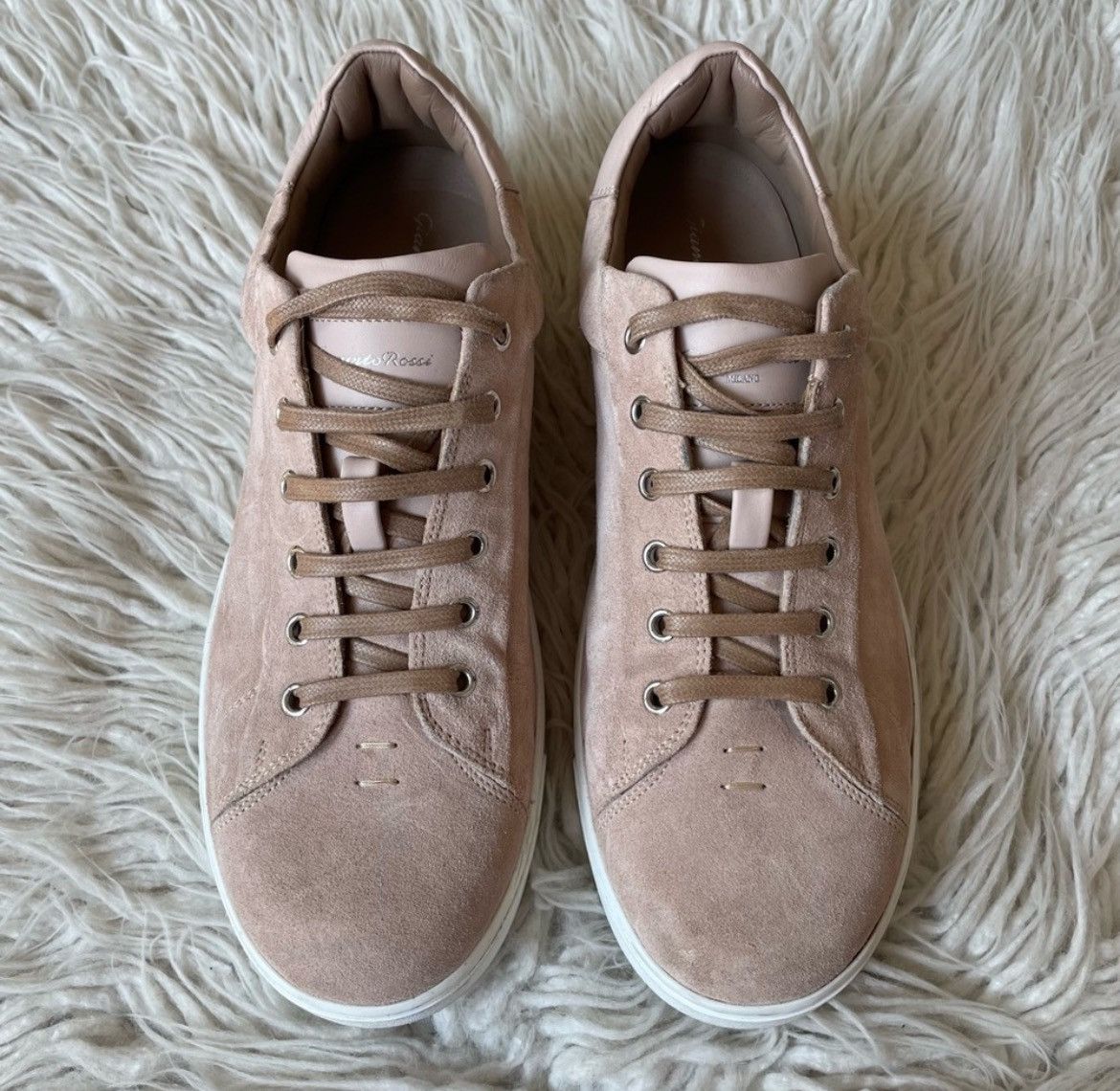 Gianvito Rossi Gianvito Rossi Men’s Suede Pink Low Top Sneakers EUC 43 Size US 10 / EU 43 - 3 Thumbnail