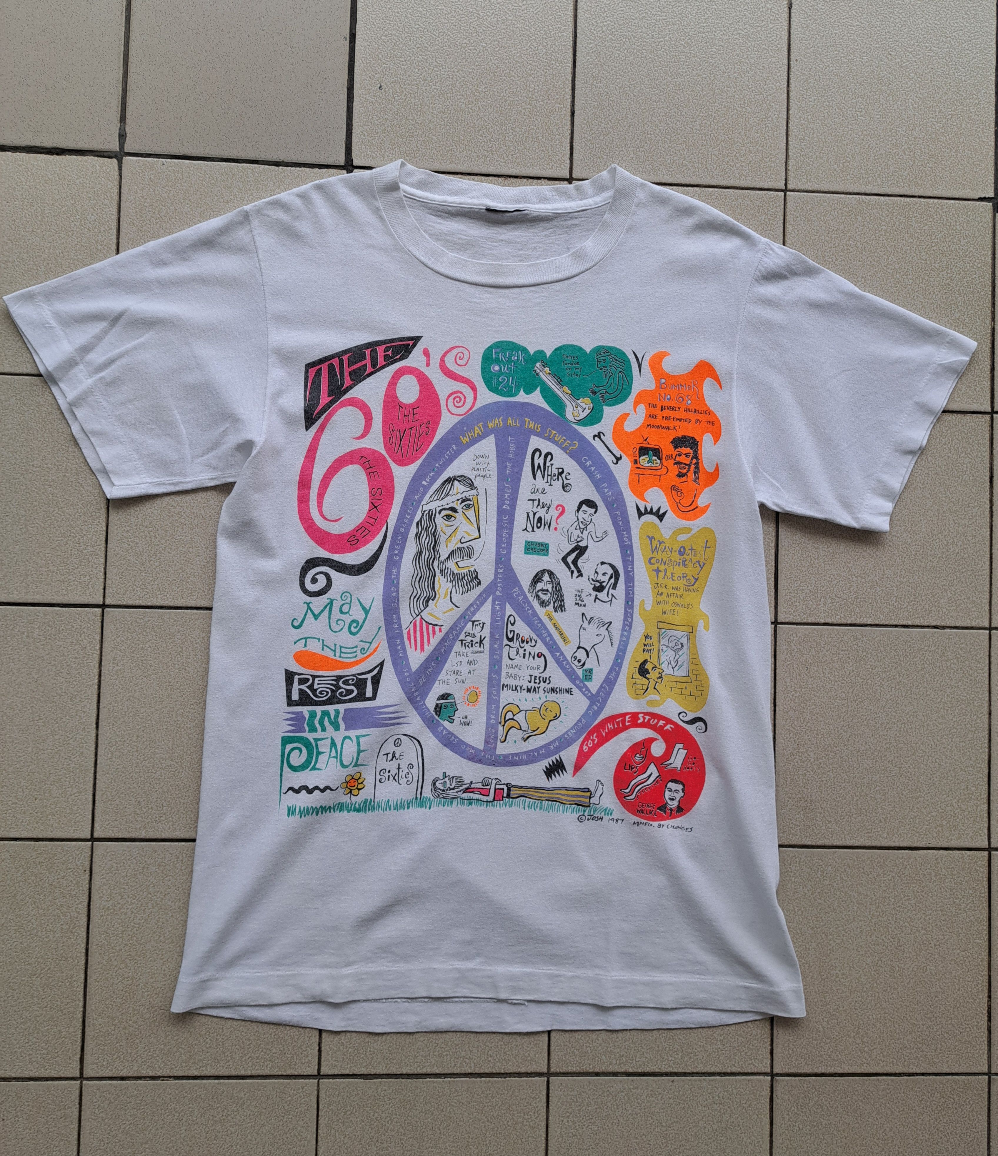 Vintage Vintage The Sixties Acid Rock 1987 Changes T-Shirt Size US L / EU 52-54 / 3 - 1 Thumbnail