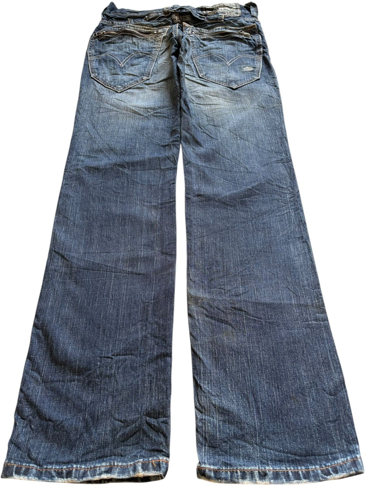 Levi's Vintage 90s Levis 511 Slim Buckle Back Distressed Jeans Size US 30 / EU 46 - 2 Thumbnail