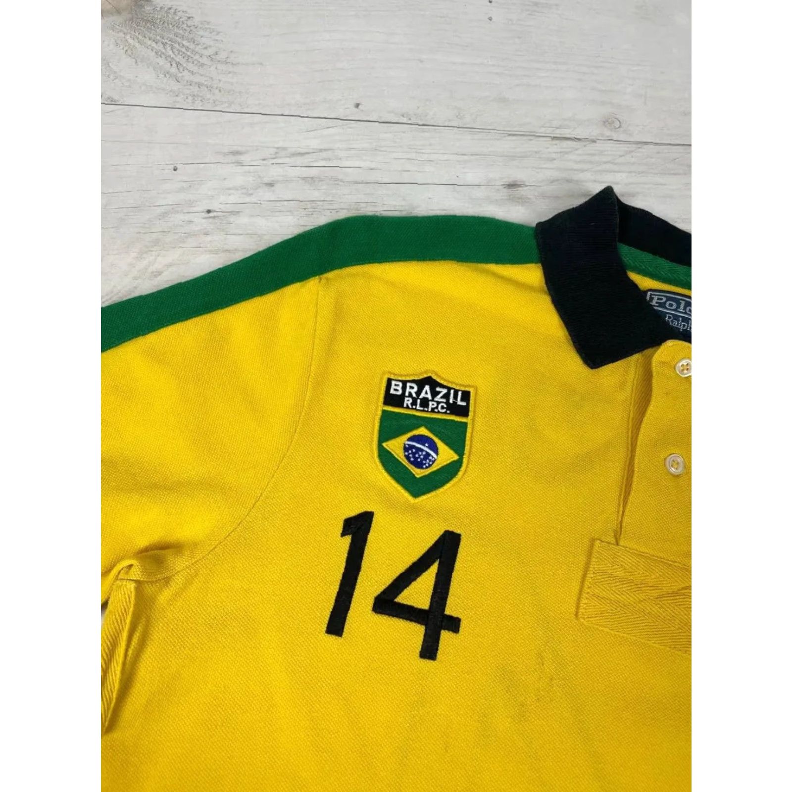 Polo Ralph Lauren VINTAGE Polo Ralph Lauren Brazil Rugby Polo Shirt Men Size M Yellow Polo Ralph Lauren Shirt XS? Size US M / EU 48-50 / 2 - 5 Thumbnail