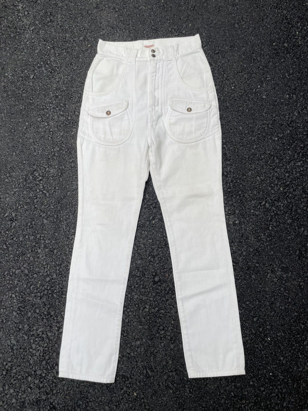 Kapital Kapital Walt Pants White Denim Size US 27 - 1 Thumbnail