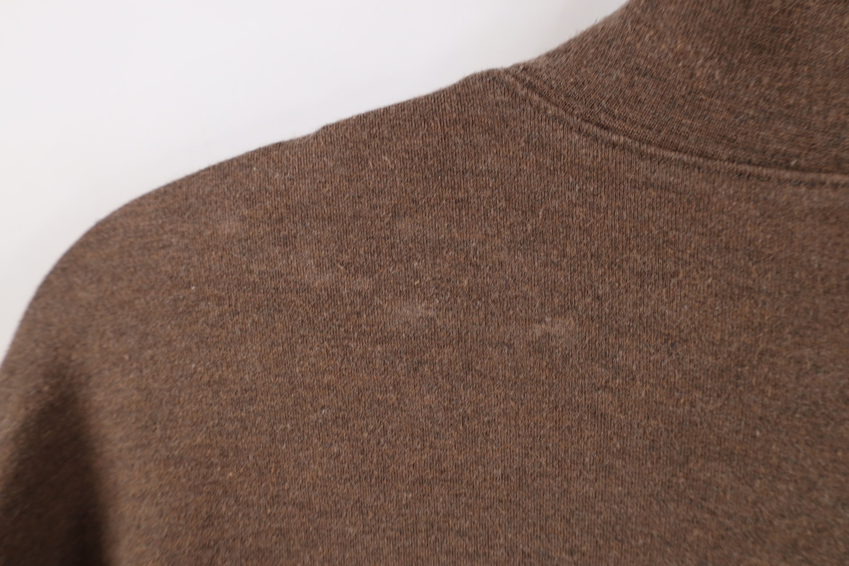 Vintage Vintage 90s Streetwear Mock Neck Long Sleeve T-Shirt Brown Size US M / EU 48-50 / 2 - 10 Thumbnail